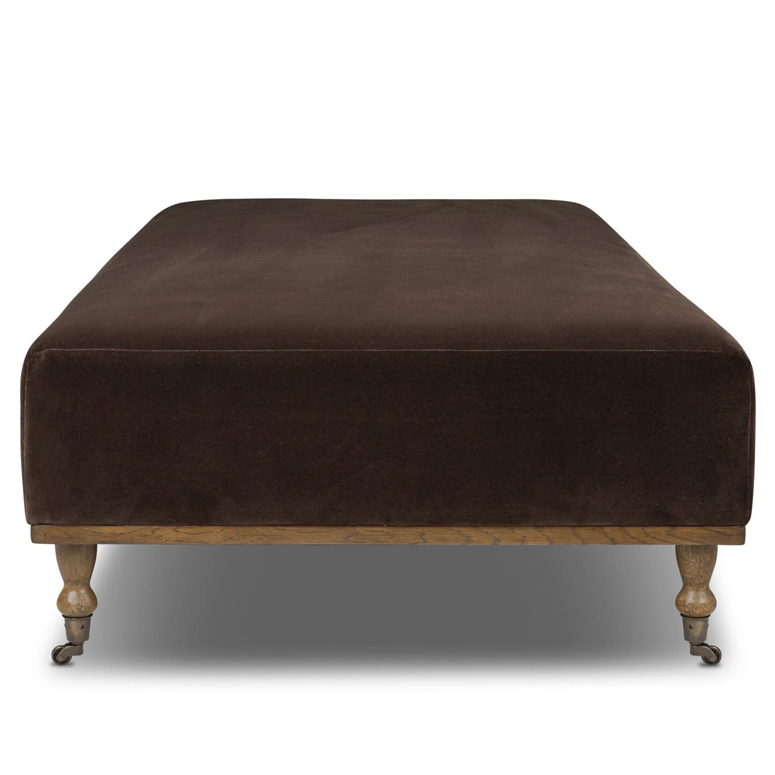 Harlin Cocktail Ottoman, Surrey Cocoa by Four Hands - Image 3