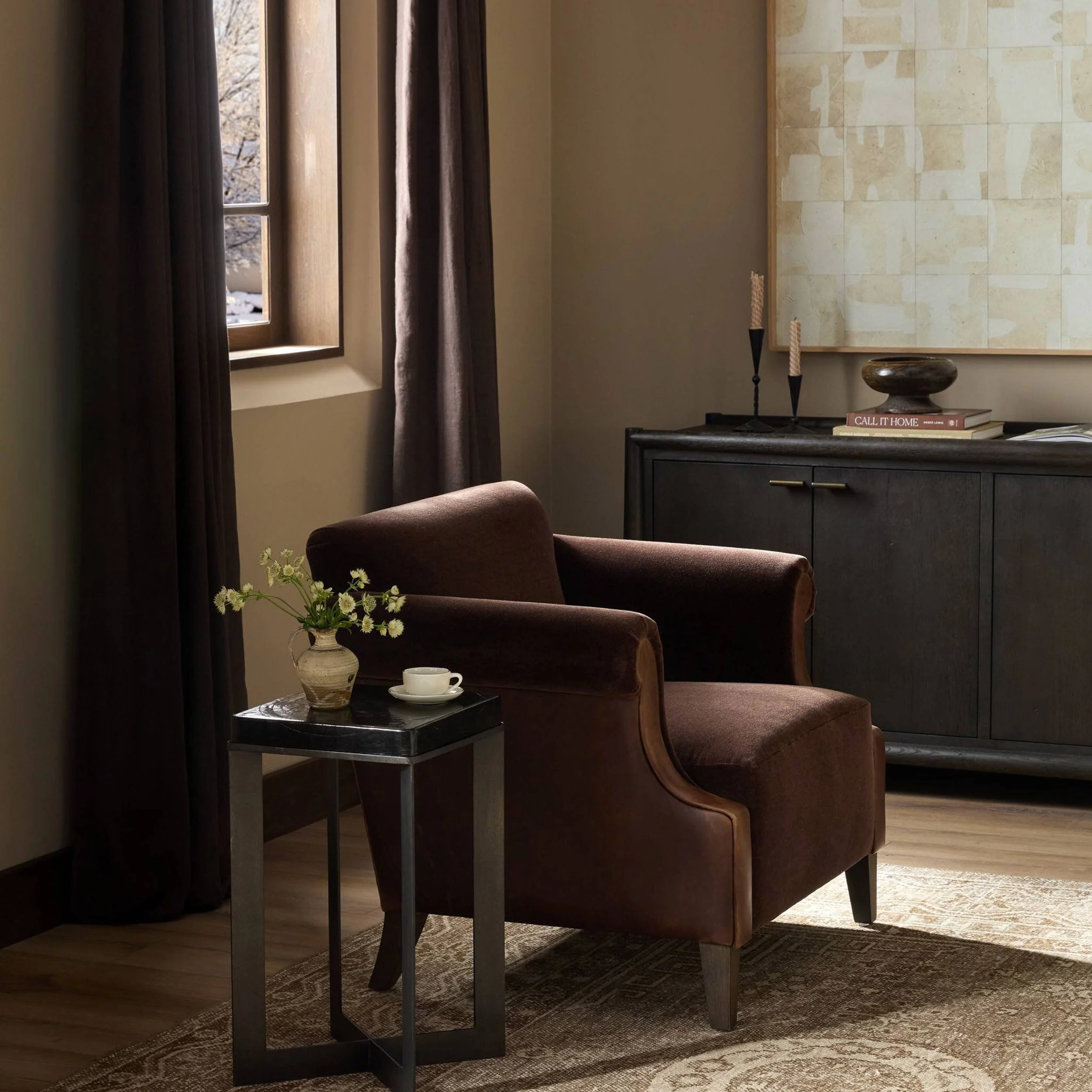 Harvey Chair, Monte Chocolate by Four Hands - Image 7
