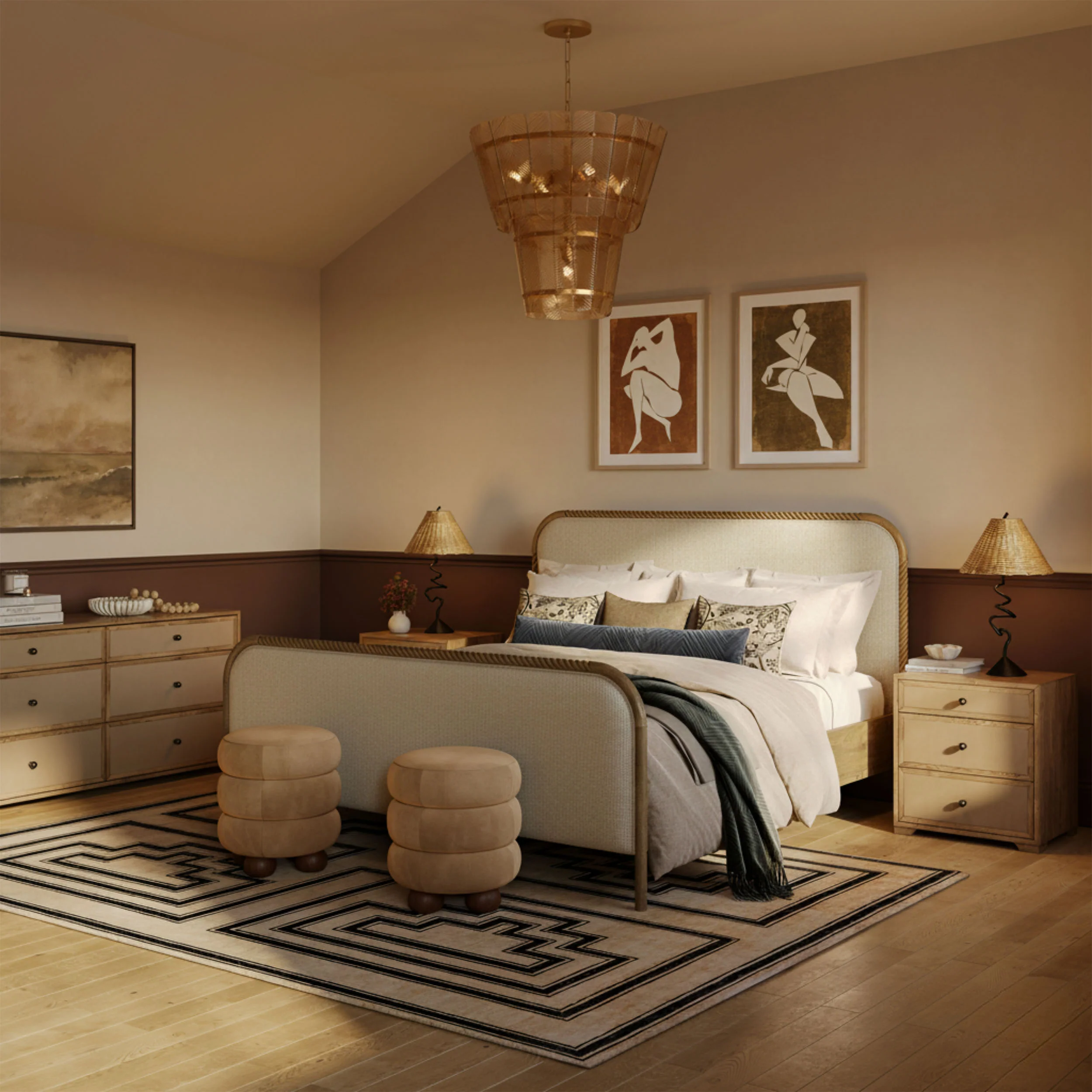 Hatia Panel Bed, Natural - Image 4