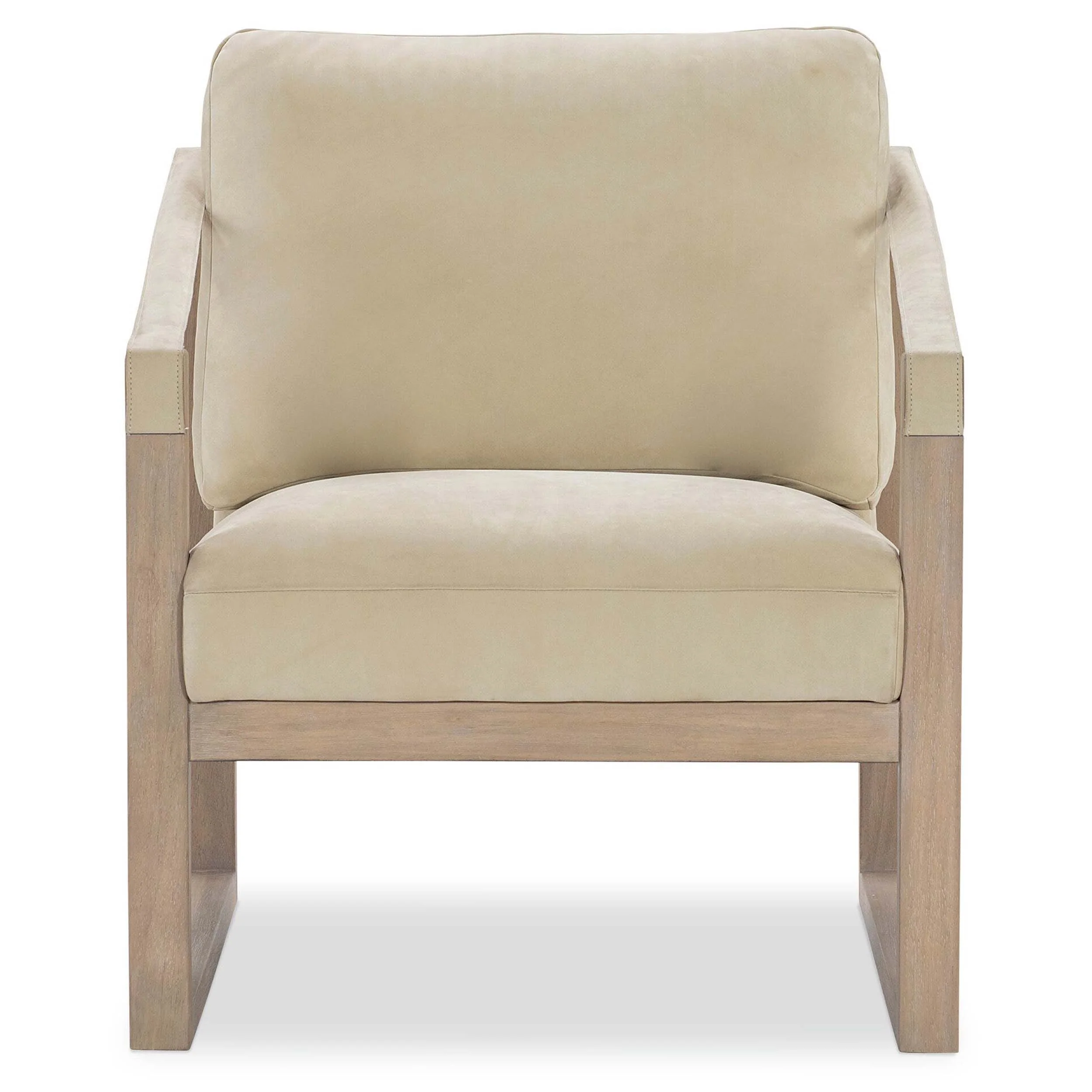 Havana High Leather Accent Chair, Falcon Snow - Image 2
