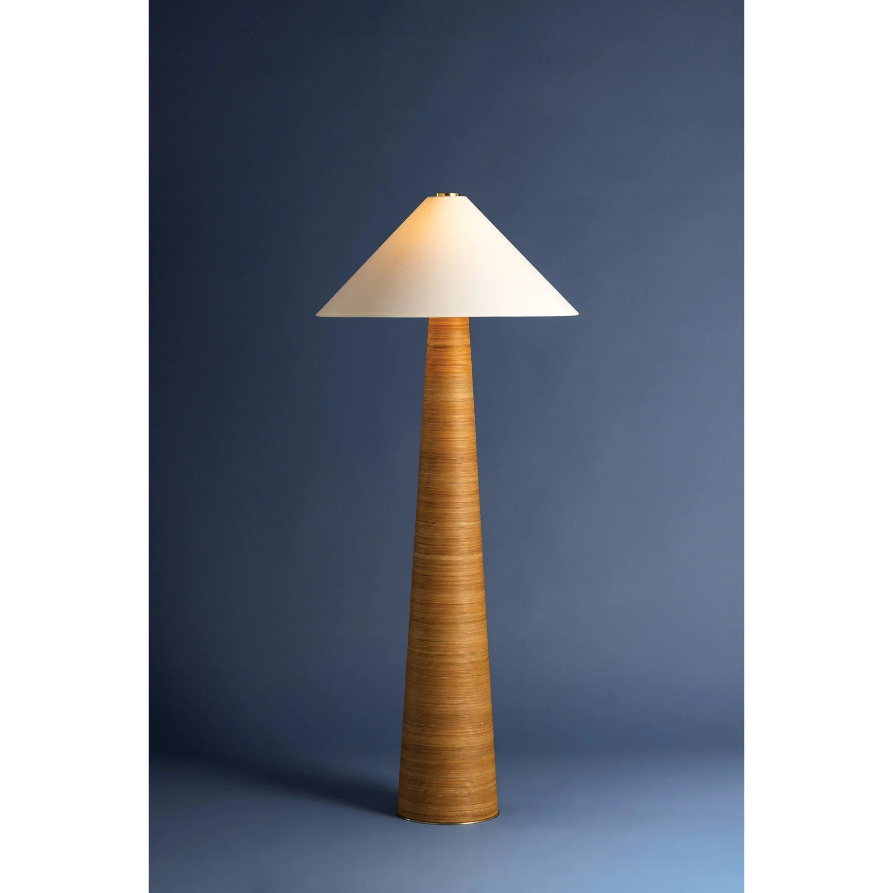 Haviland Floor Lamp, Aged Brass - Image 2