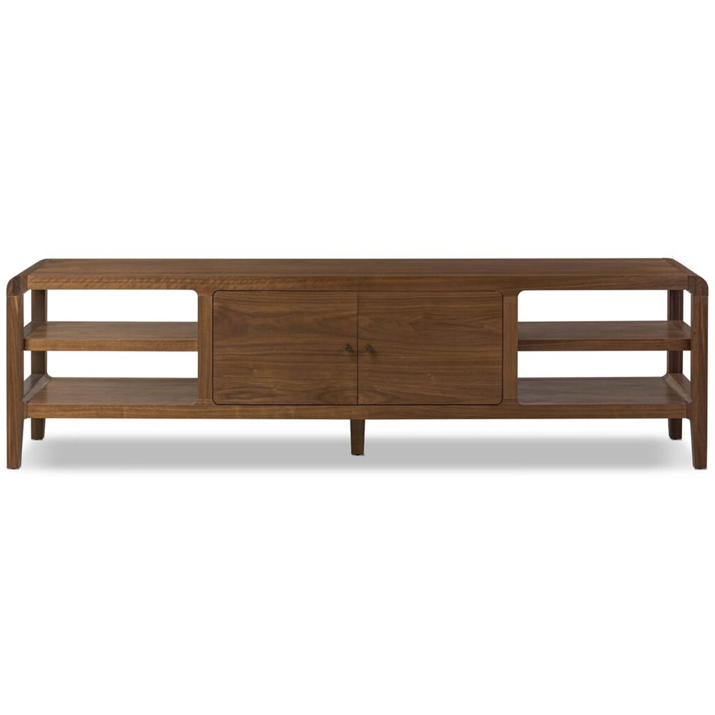 Hawkes Media Console, Dark Walnut by Four Hands - Image 2