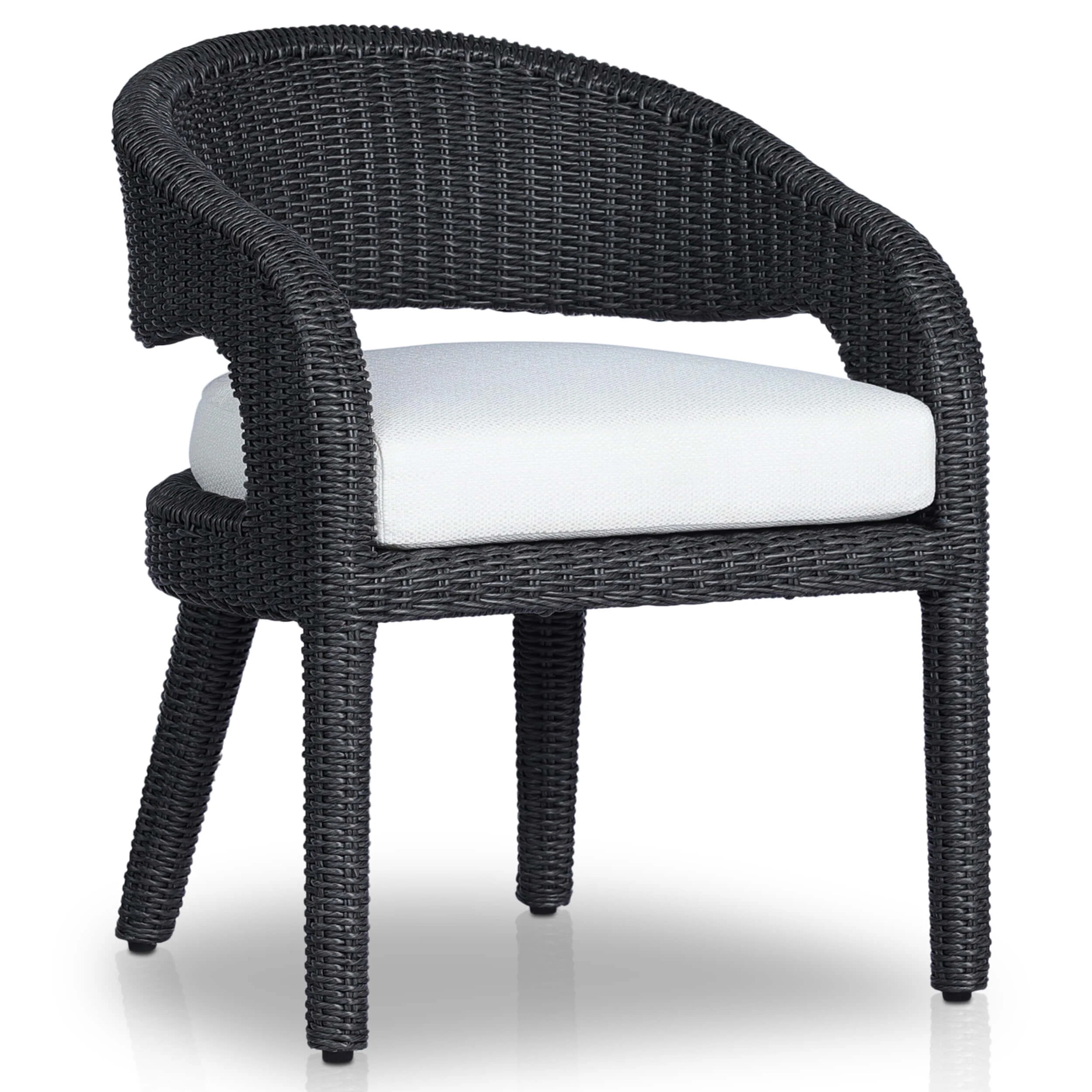 Hawkins Outdoor Dining Chair, Vintage Coal by Four Hands