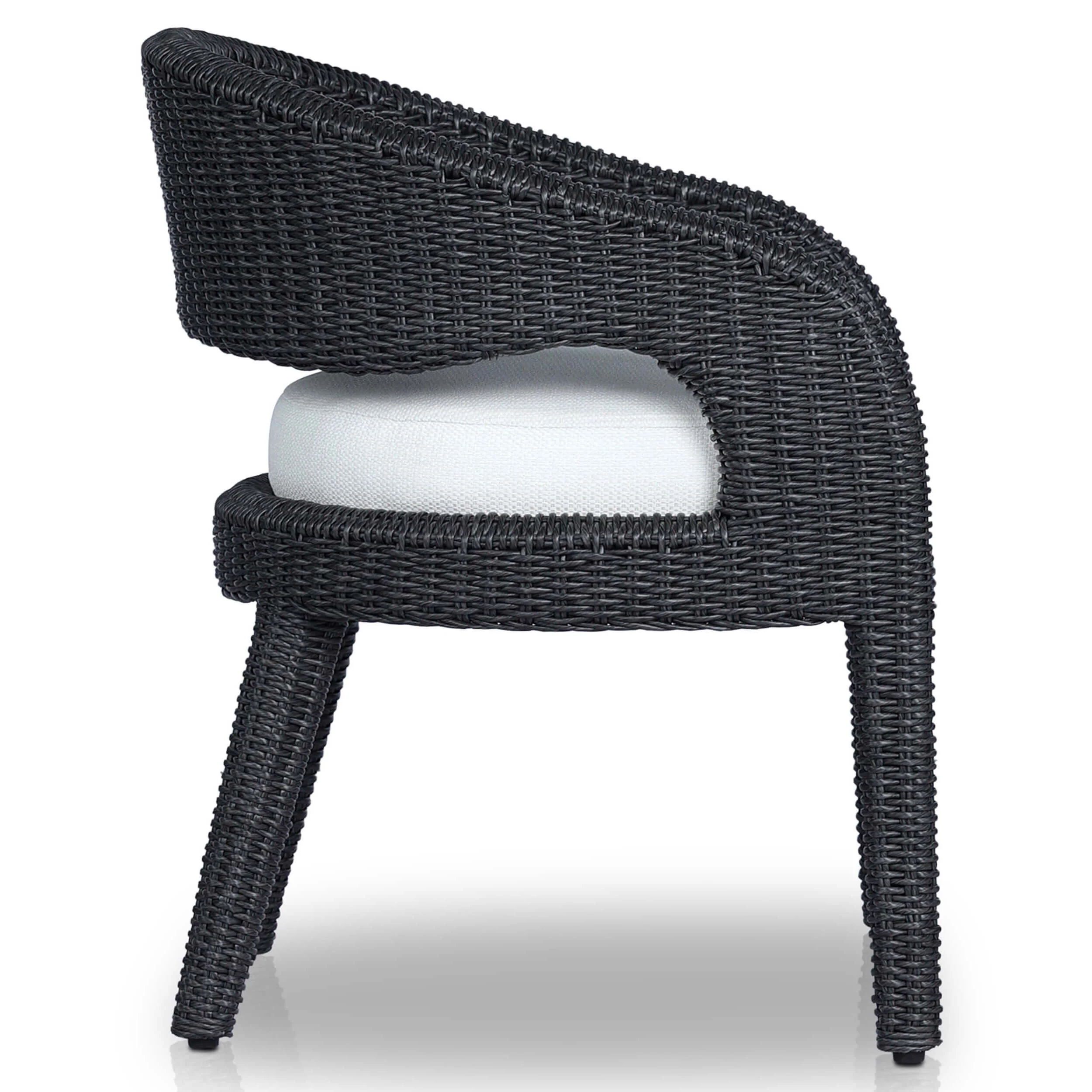 Hawkins Outdoor Dining Chair, Vintage Coal by Four Hands - Image 2