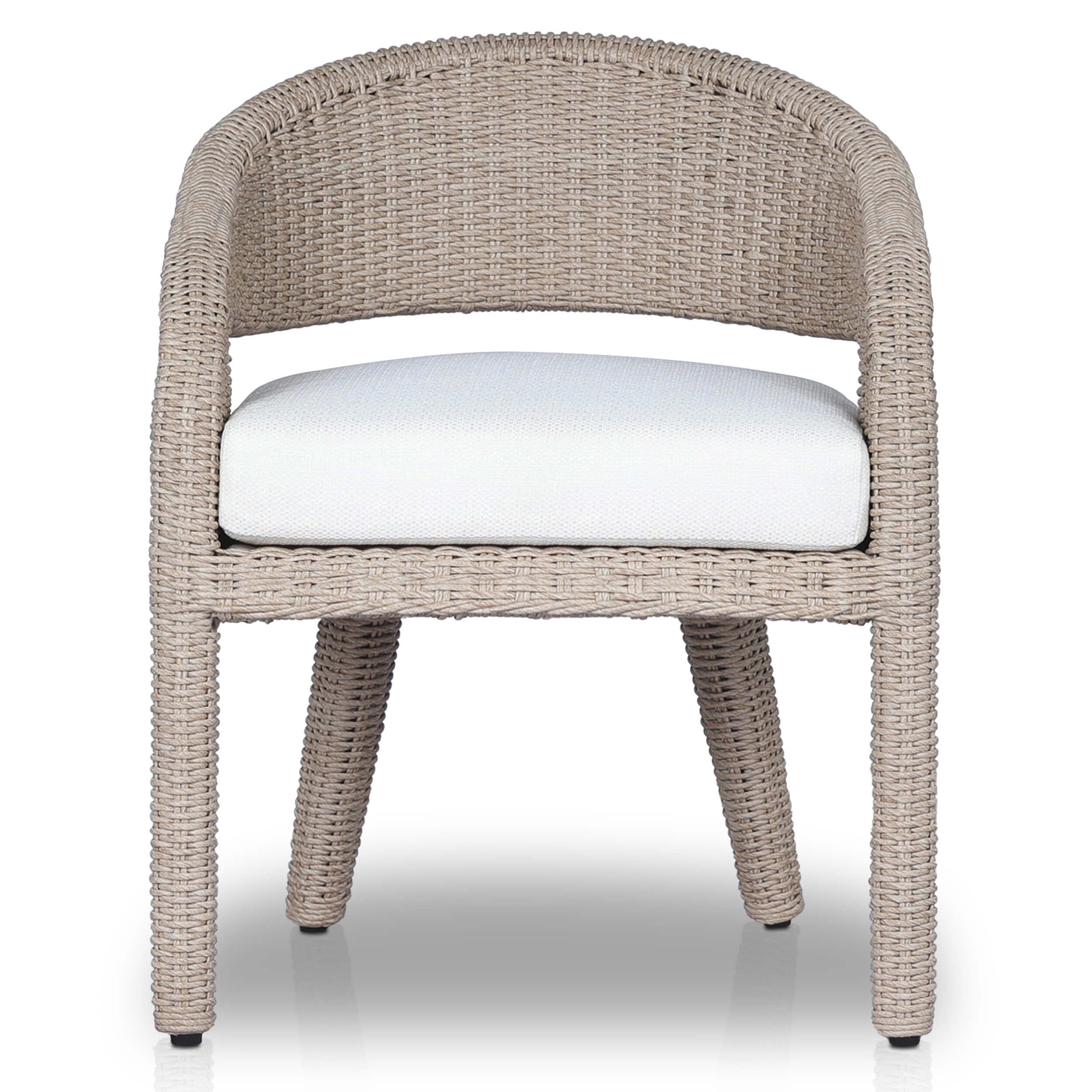 Hawkins Outdoor Dining Chair, Vintage White by Four Hands - Image 3