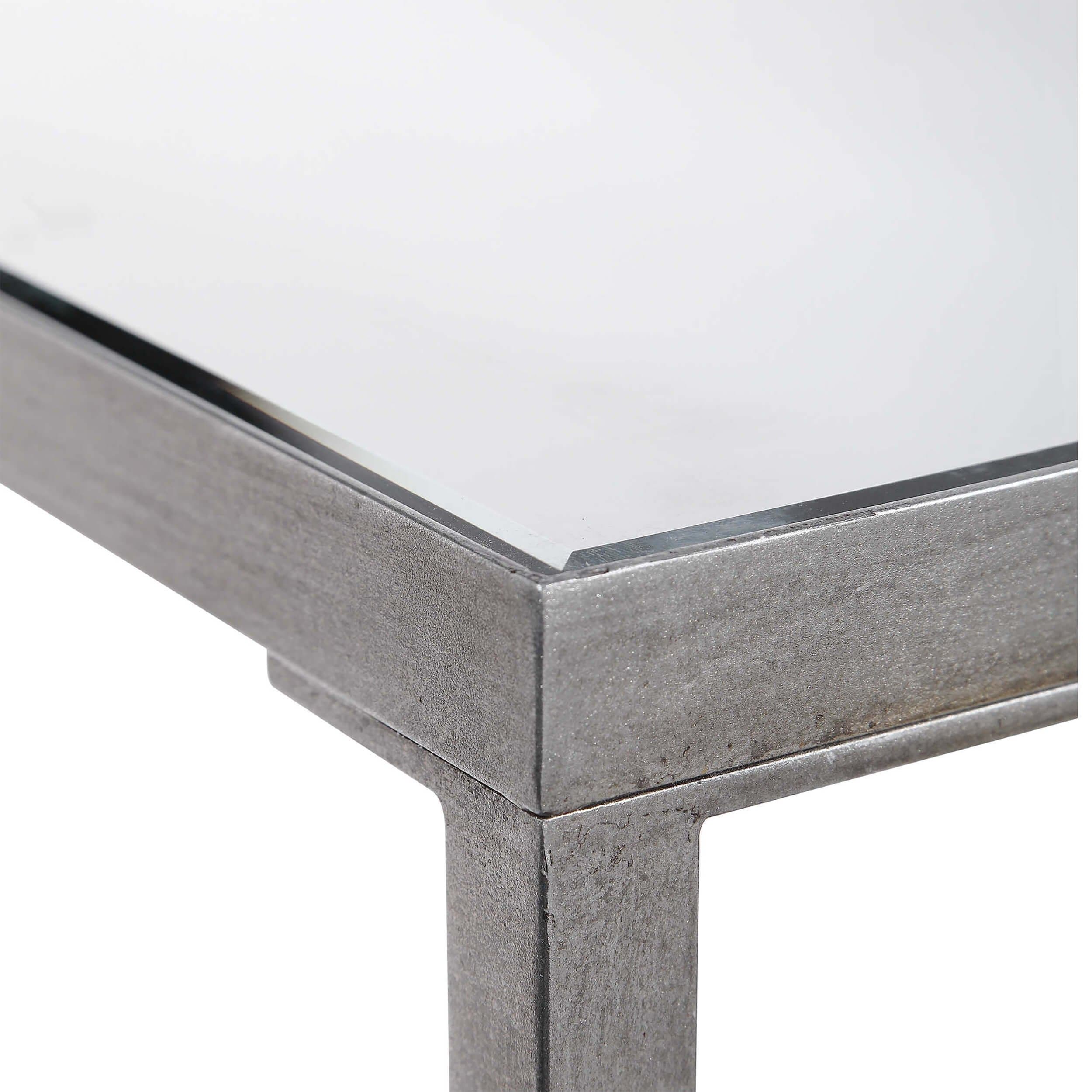 Hayley Console Table, Silver - Image 4