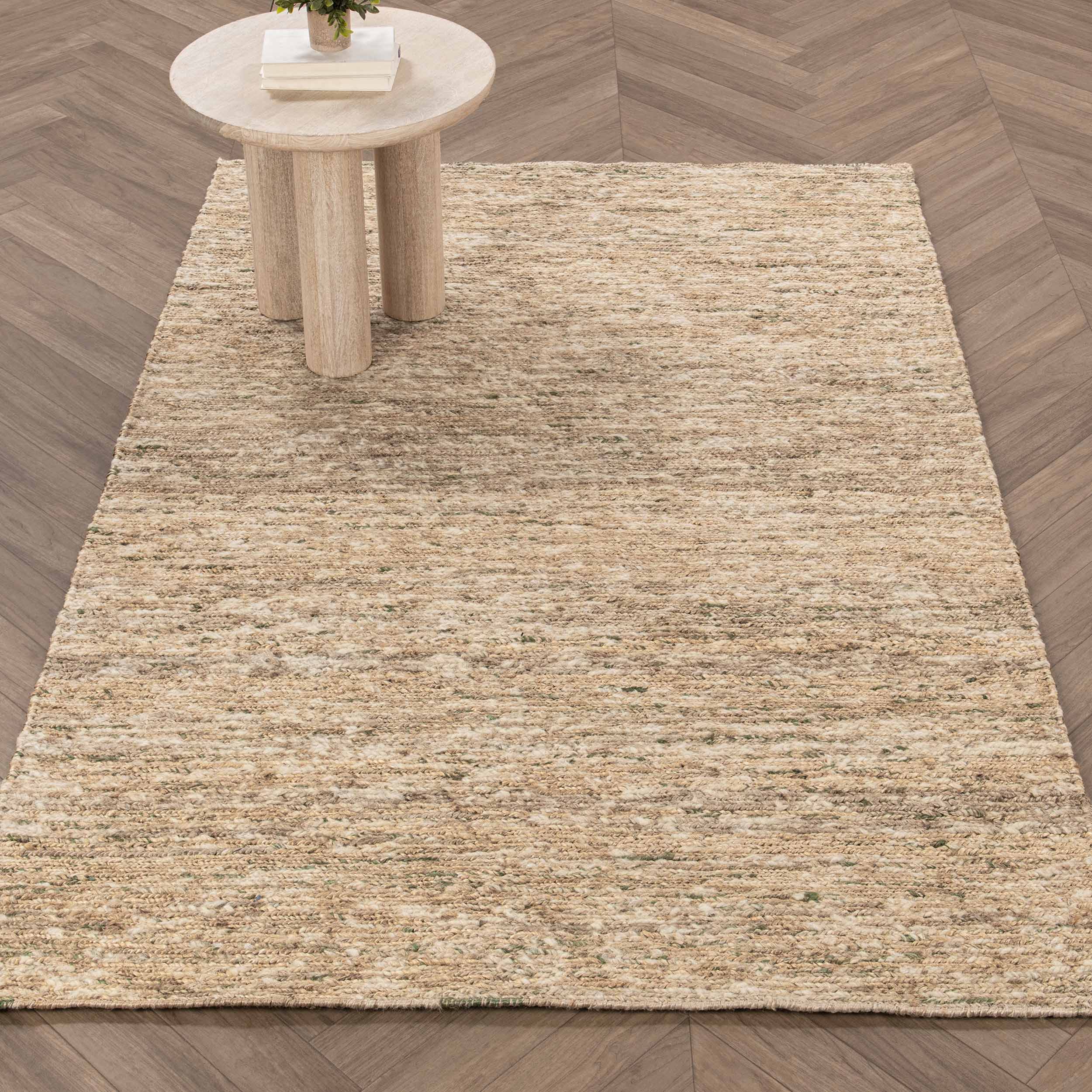 Hayward Soumak Jute Rug, Natural/Green - Image 5
