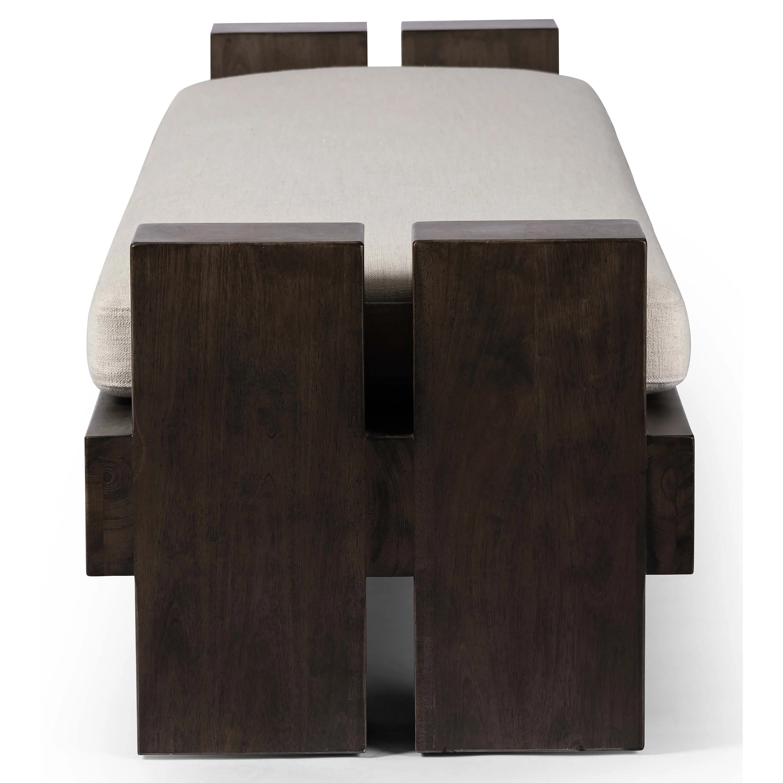 Heavy Wood Accent Bench, Alcala Cream - Image 3