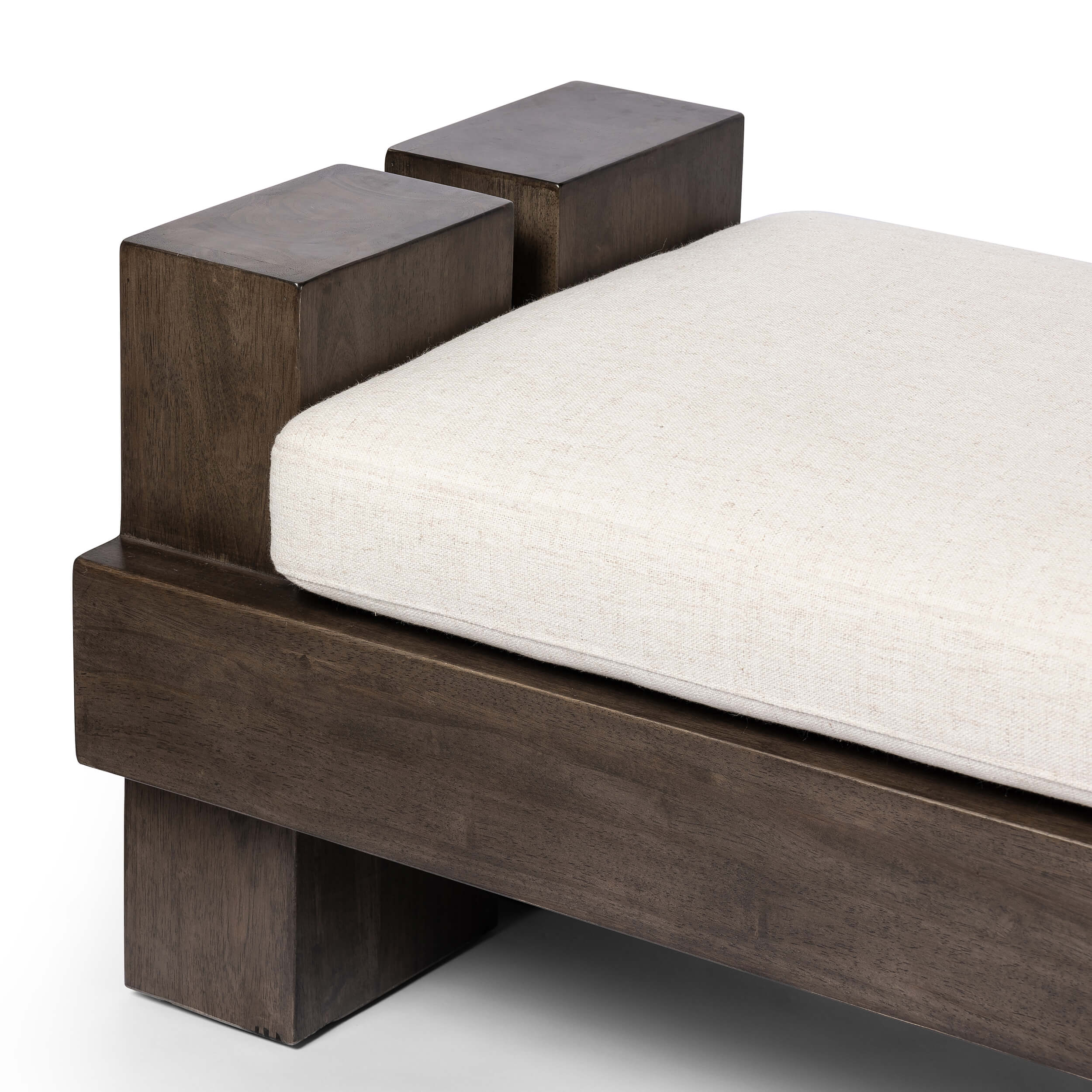 Heavy Wood Accent Bench, Alcala Cream - Image 4