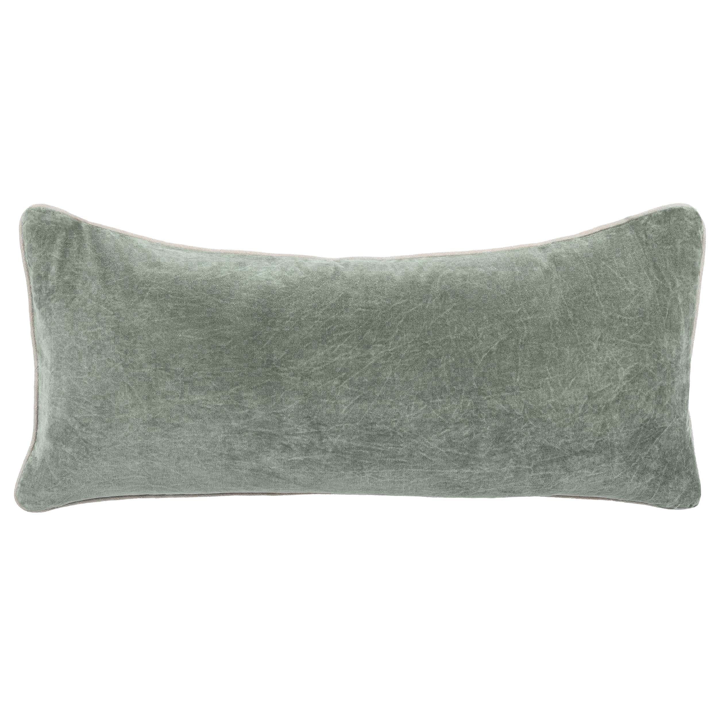 Heirloom Velvet Lumbar Pillow, Bay - Image 2