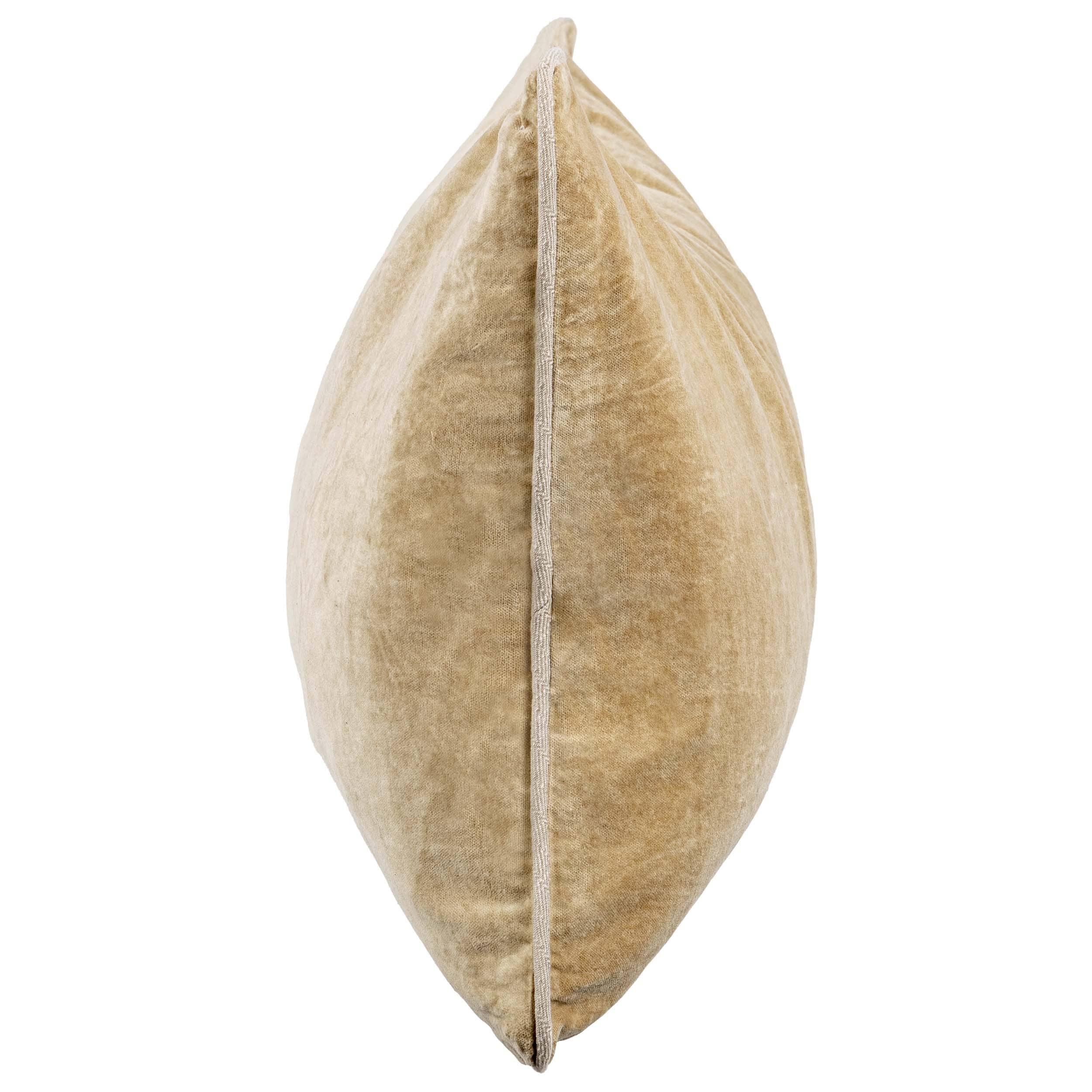 Heirloom Velvet Lumbar Pillow, Wheat - Image 4