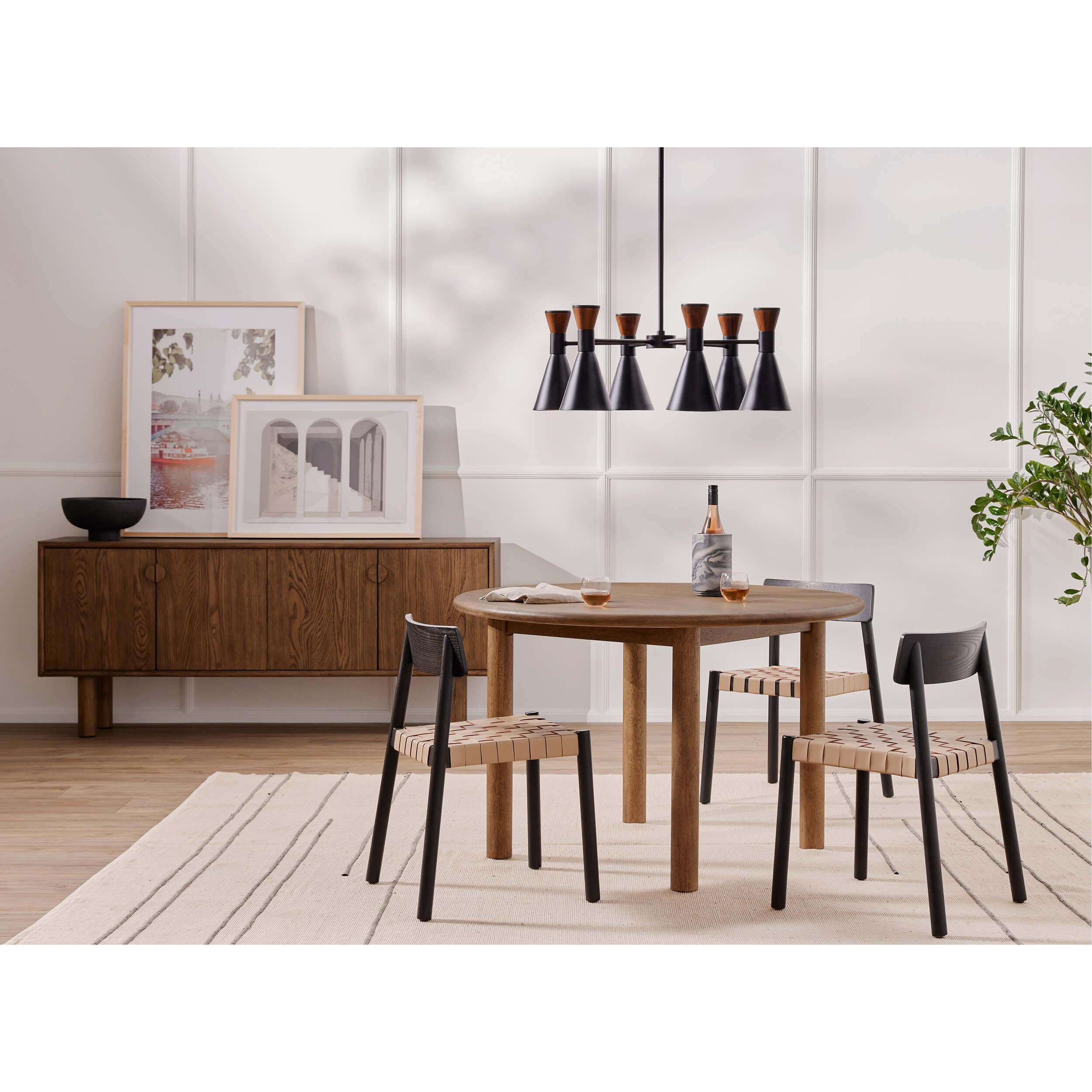 Heisler Dining Chair, Black, Set of 2 by Four Hands - Image 4