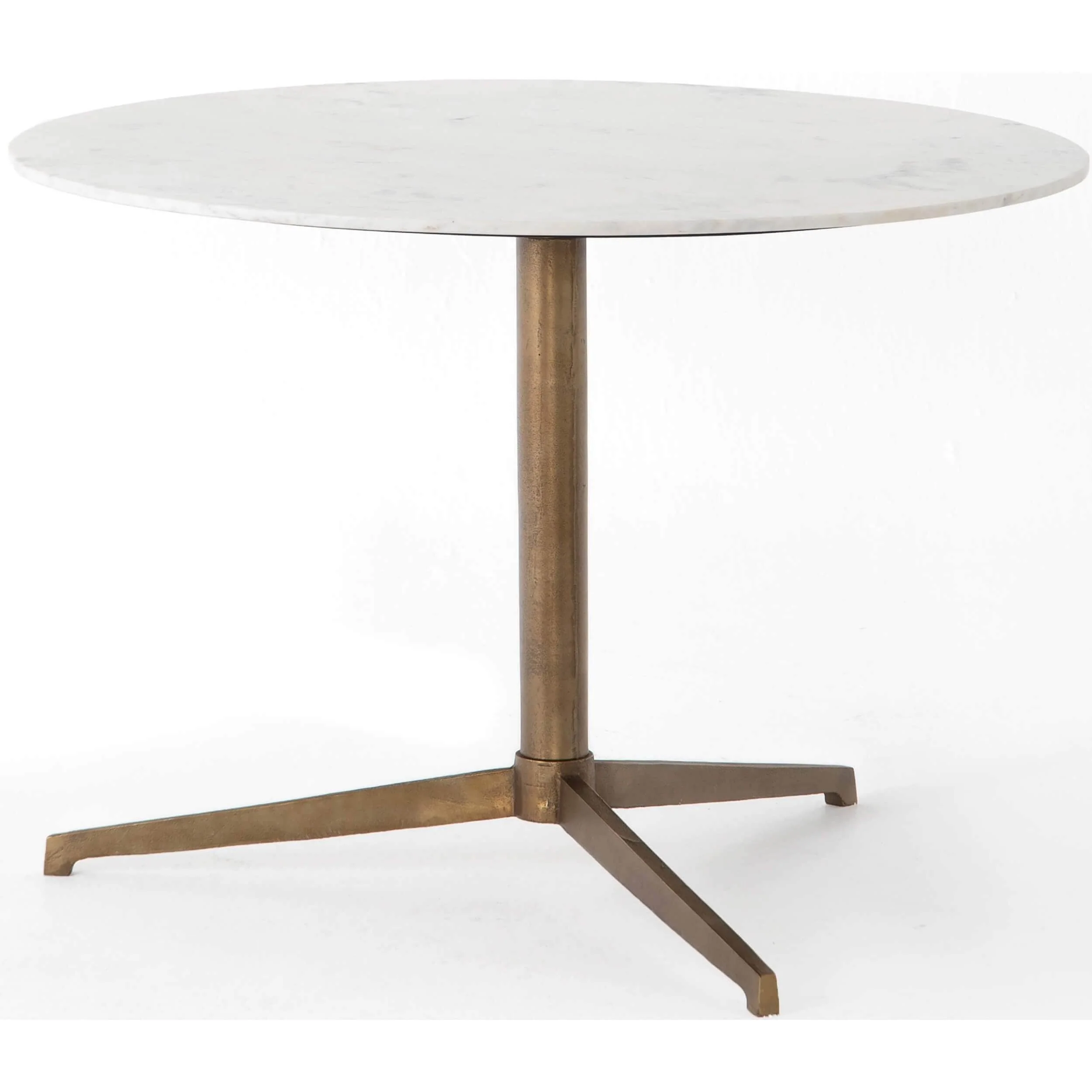Helen Bistro Table, White Marble by Four Hands
