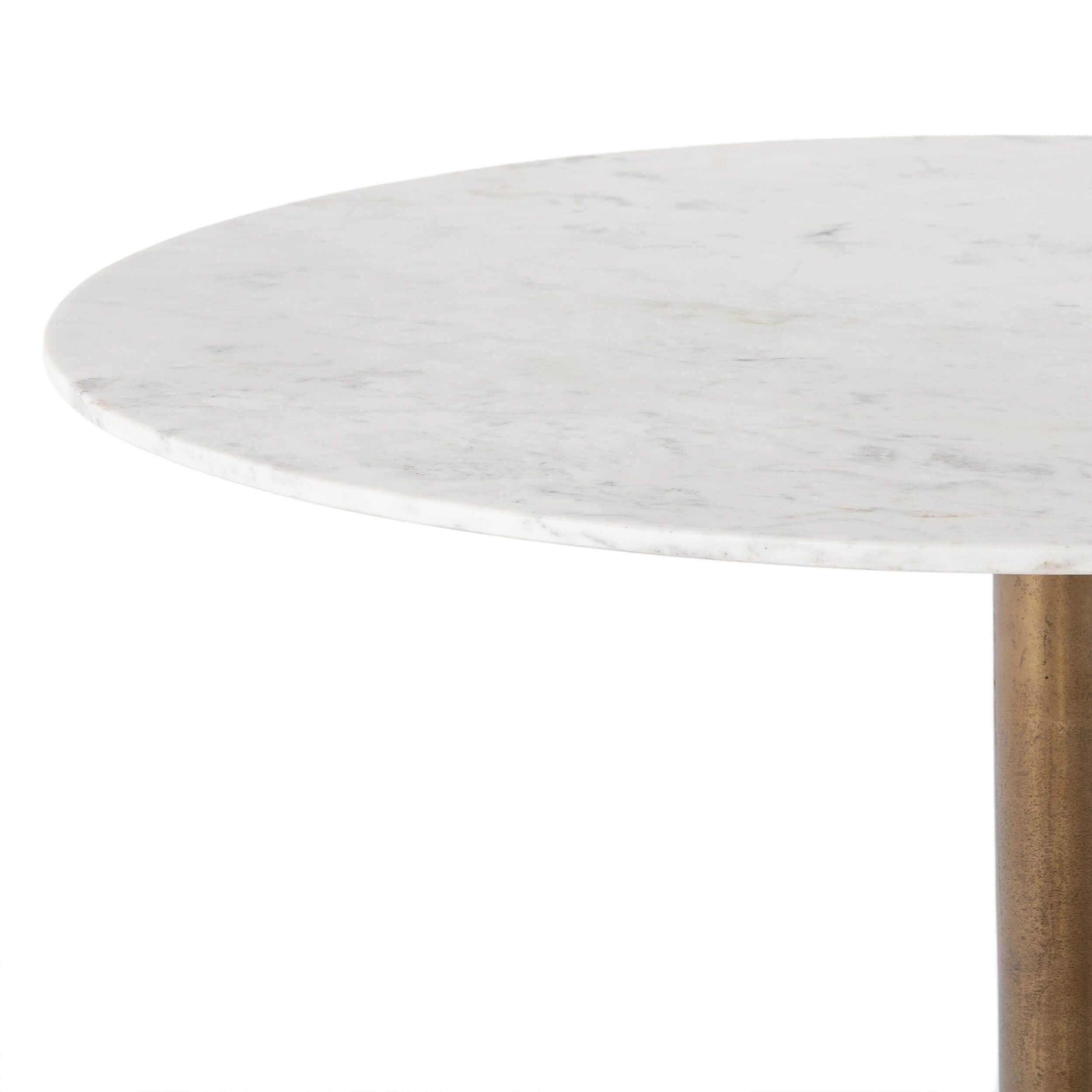 Helen Bistro Table, White Marble by Four Hands - Image 8