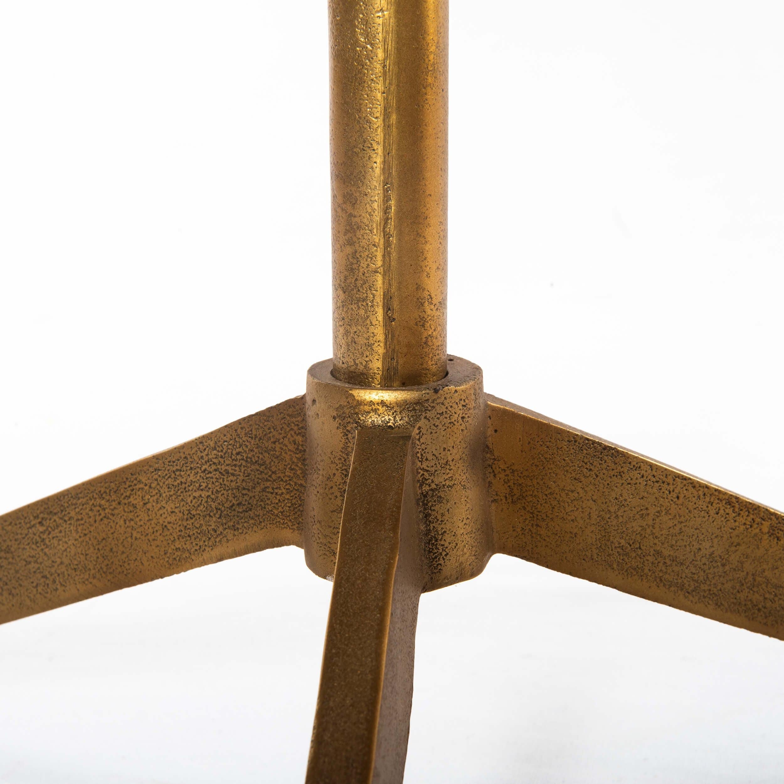 Helen End Table, Raw Brass by Four Hands - Image 5