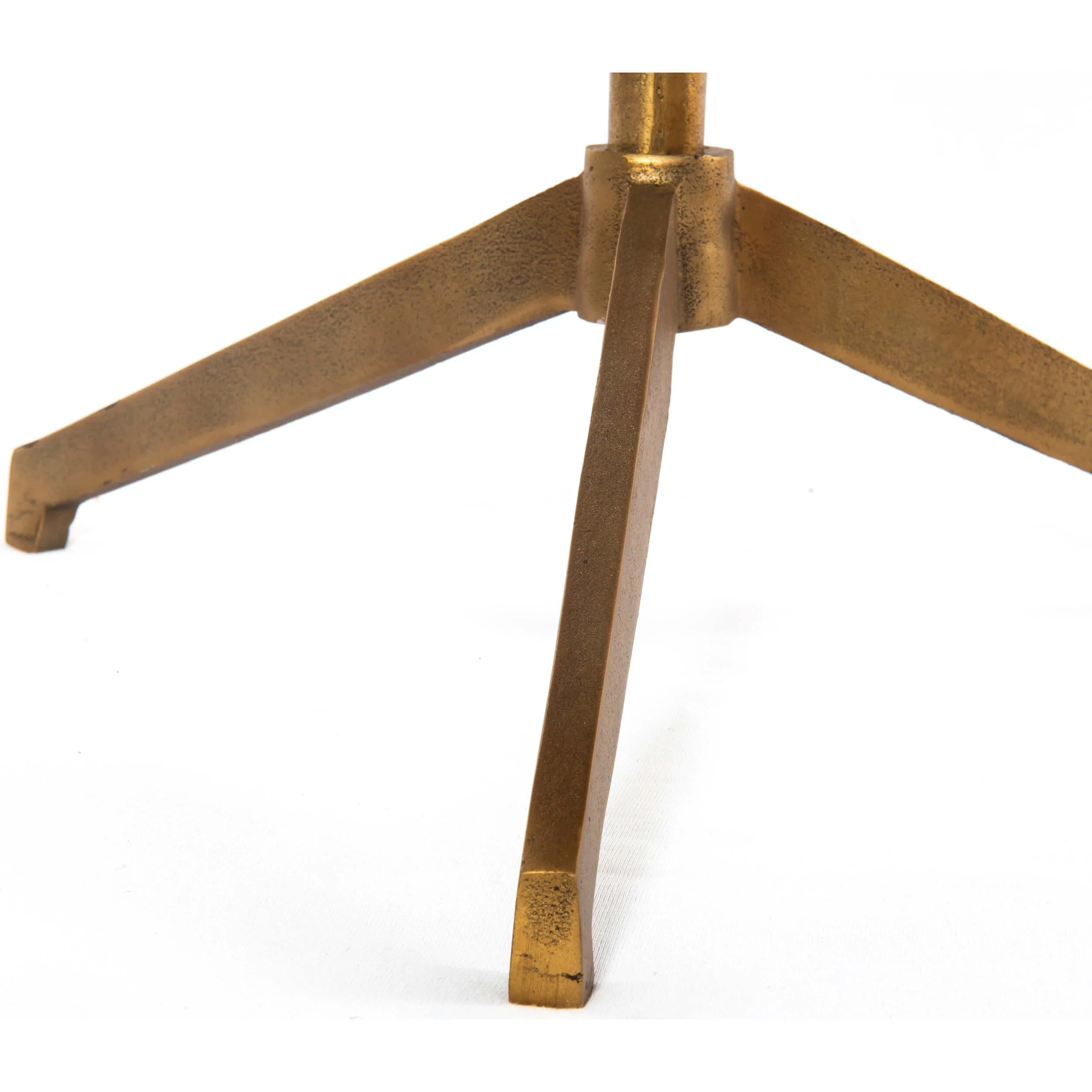 Helen End Table, Raw Brass by Four Hands - Image 6