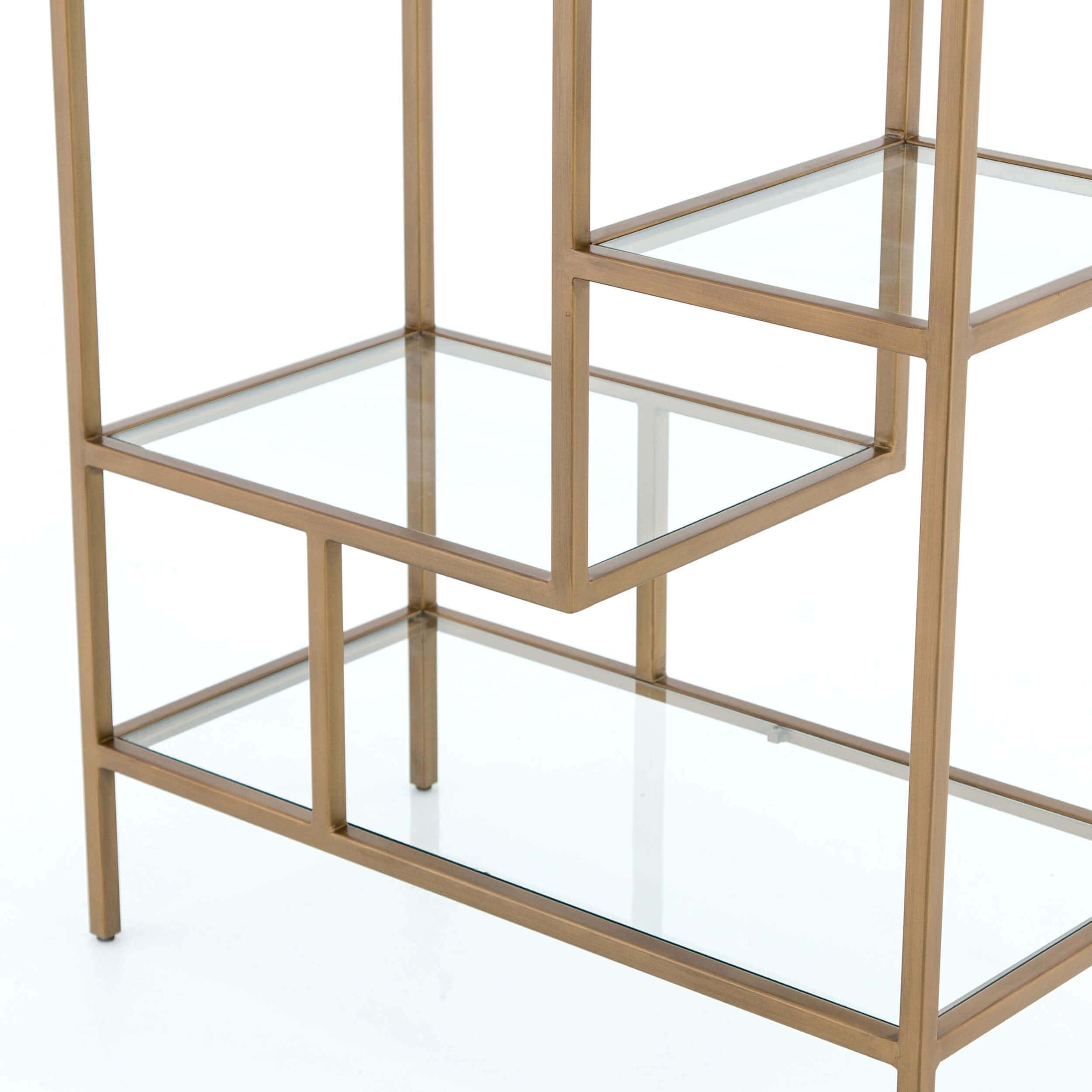 Helena Bookshelf, Antique Brass by Four Hands - Image 5