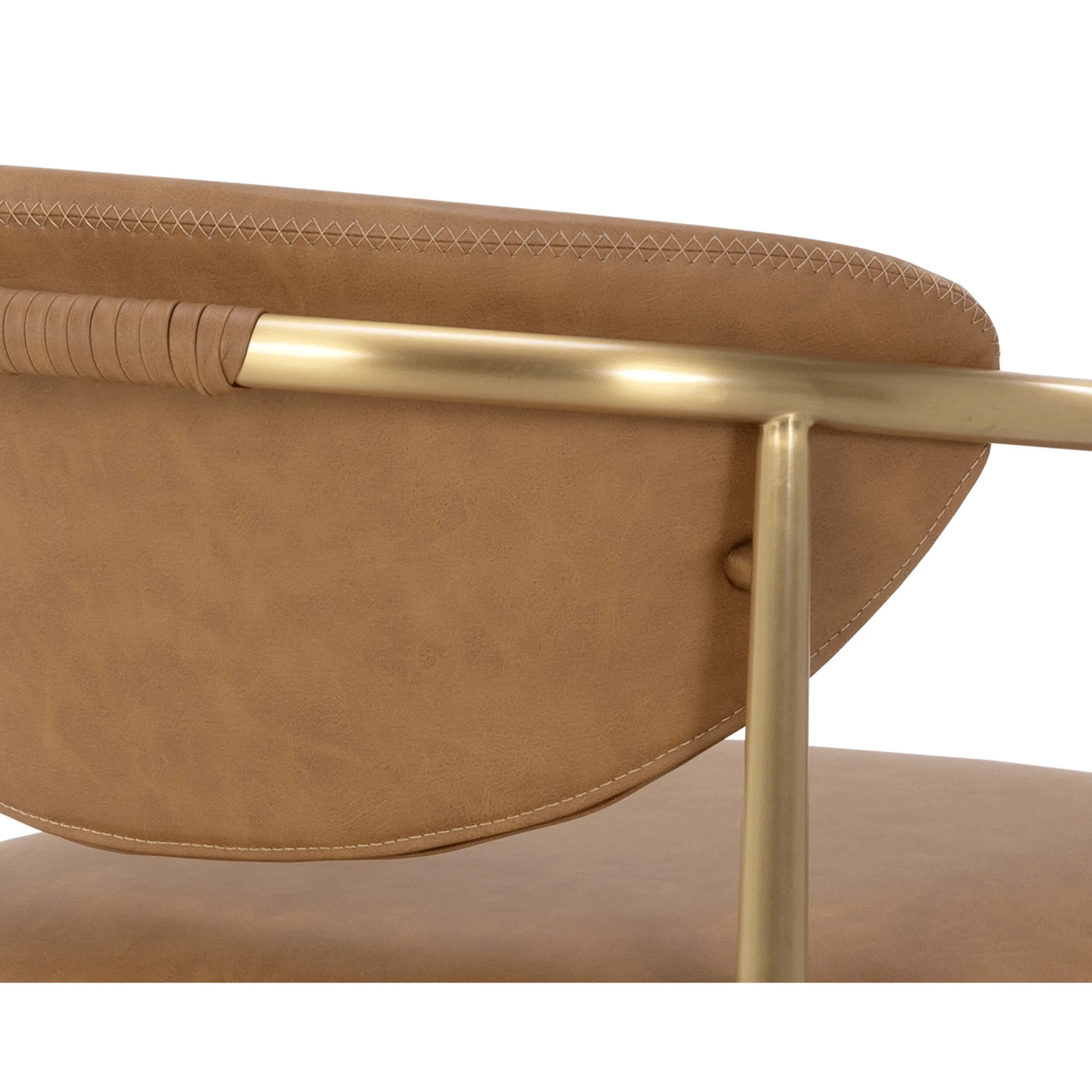 Heloise Arm Dining Chair, Milliken Cognac, Set of 2 - Image 6