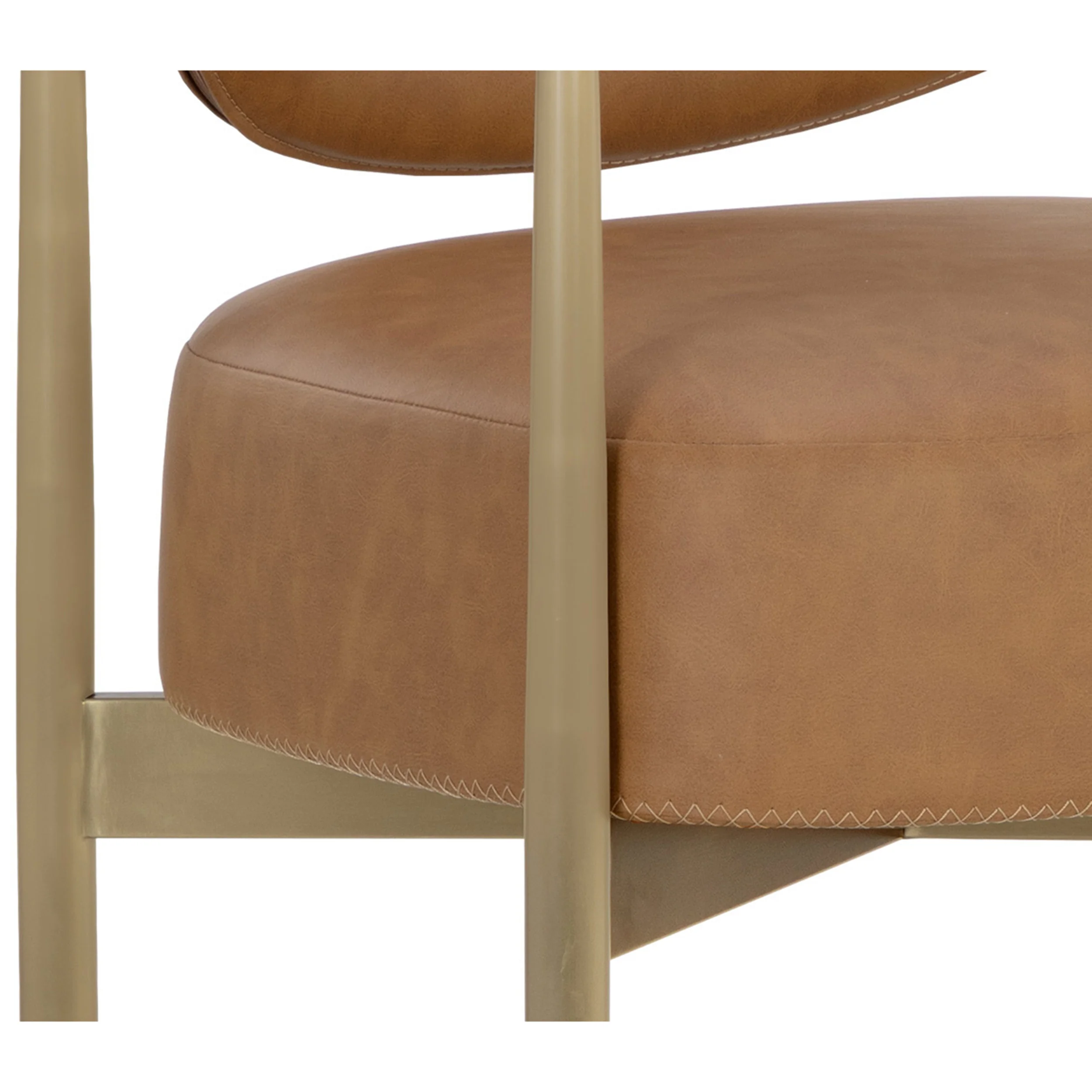 Heloise Barstool, Milliken Cognac - Image 5