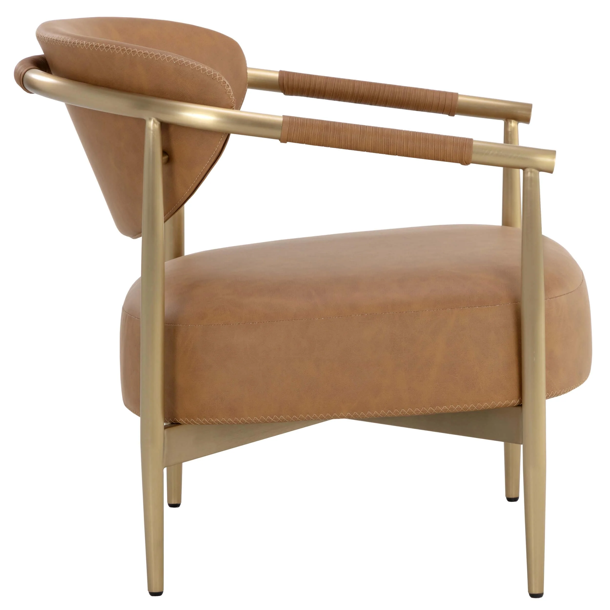 Heloise Chair, Milliken Cognac - Image 3