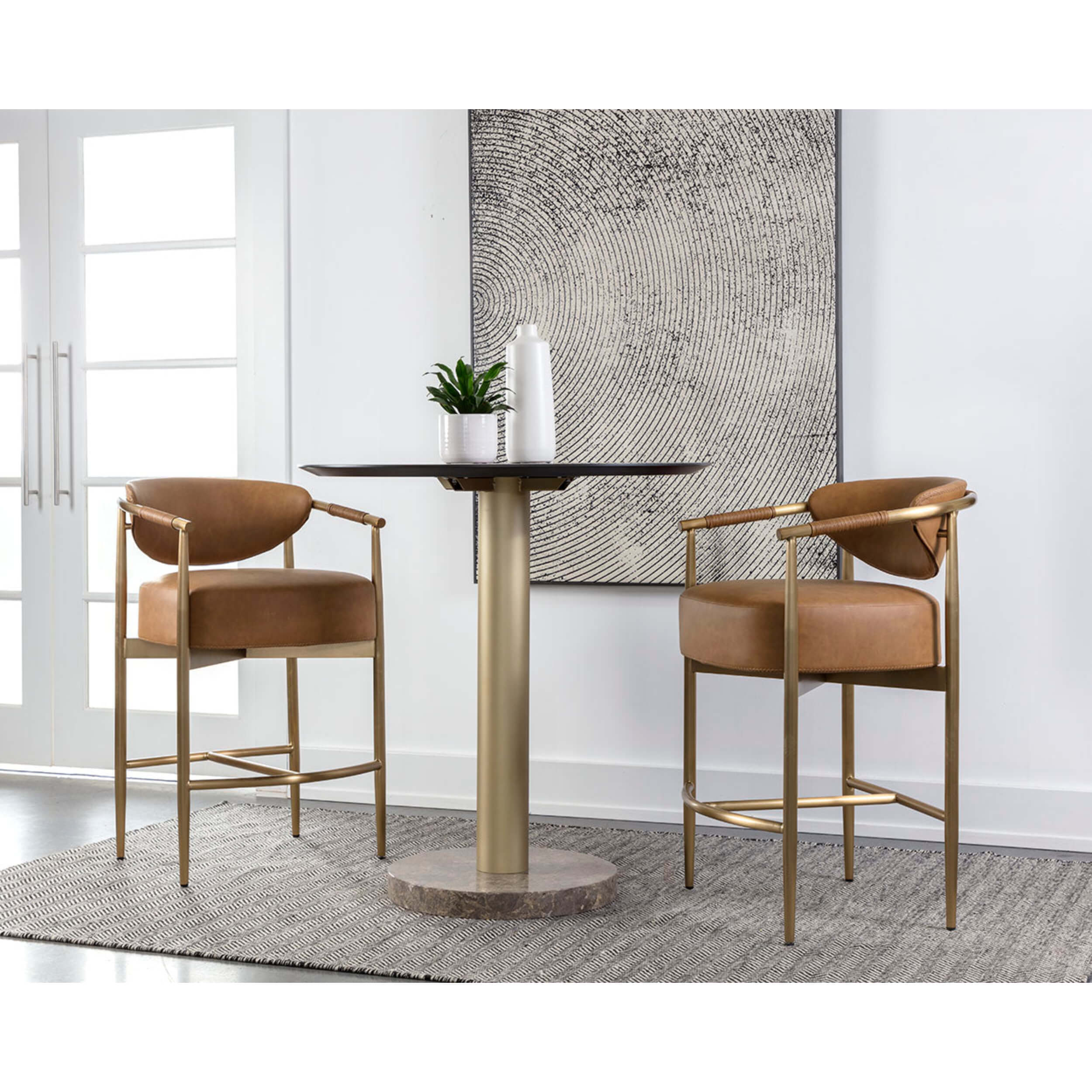 Heloise Counter Stool, Milliken Cognac - Image 6