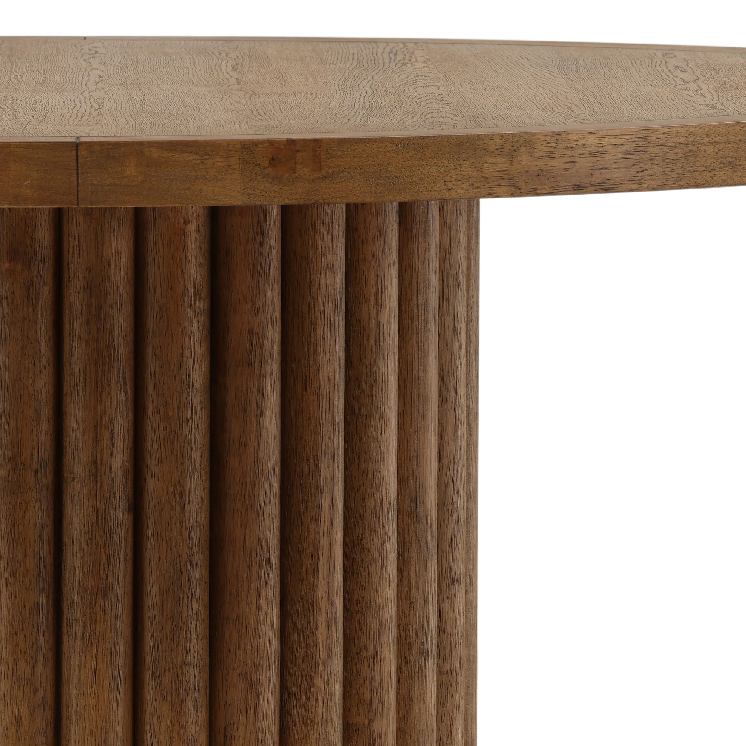 Henley Round Dining Table, Dark Brown - Image 3