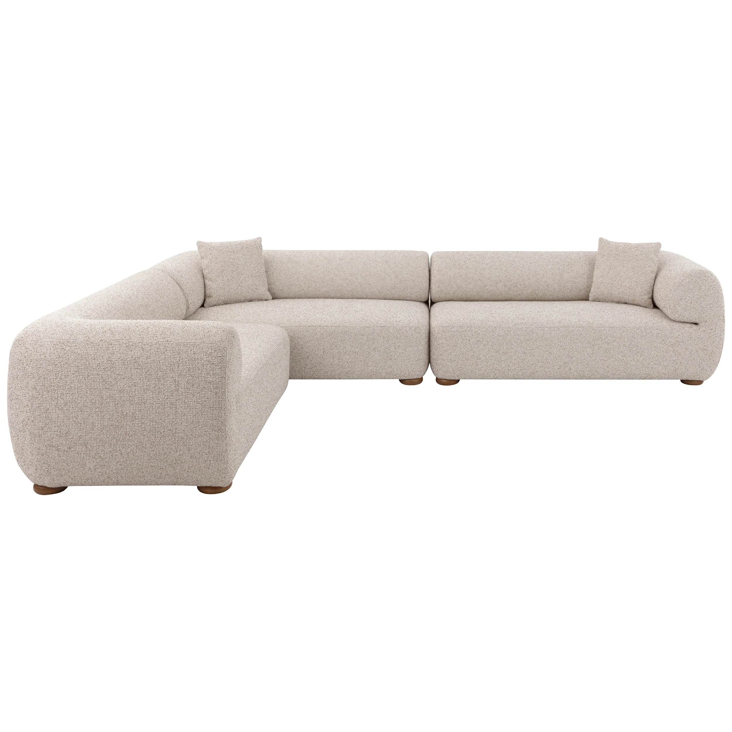 Henriette Modular Sofa, Noah Ecru / Kona Camel - Image 15