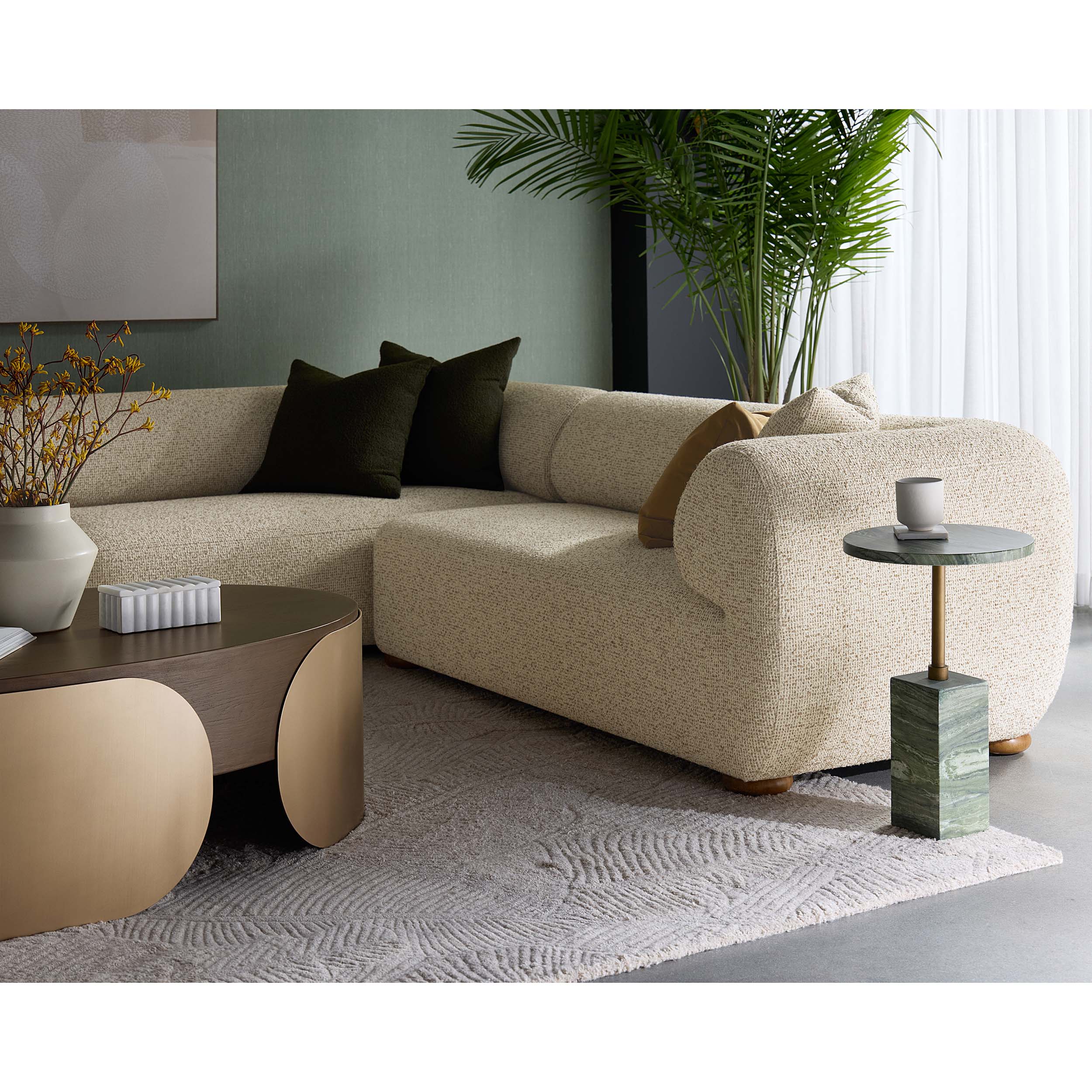 Henriette Modular Sofa, Noah Ecru / Kona Camel - Image 16