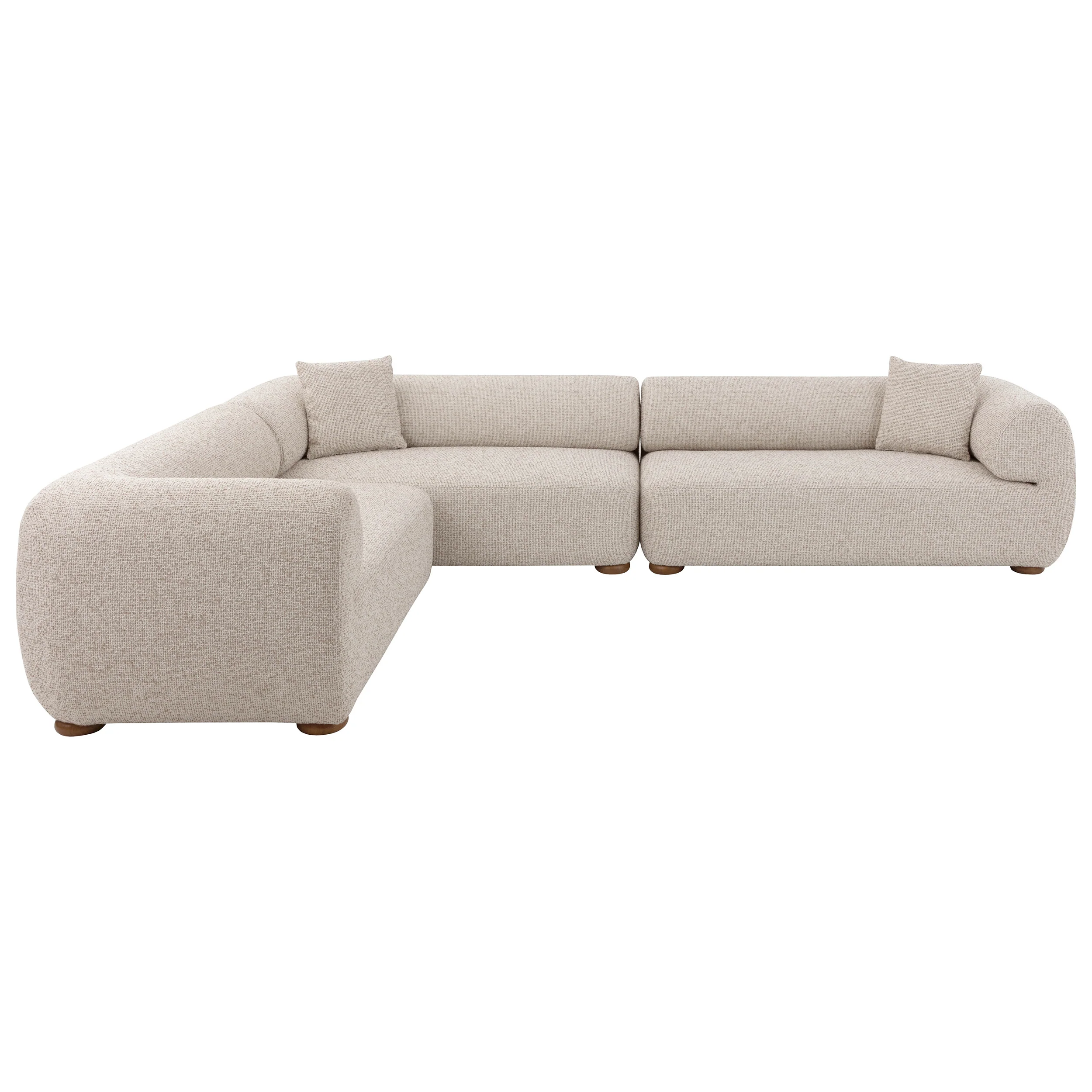 Henriette Modular Sofa, Noah Ecru / Kona Camel - Image 8