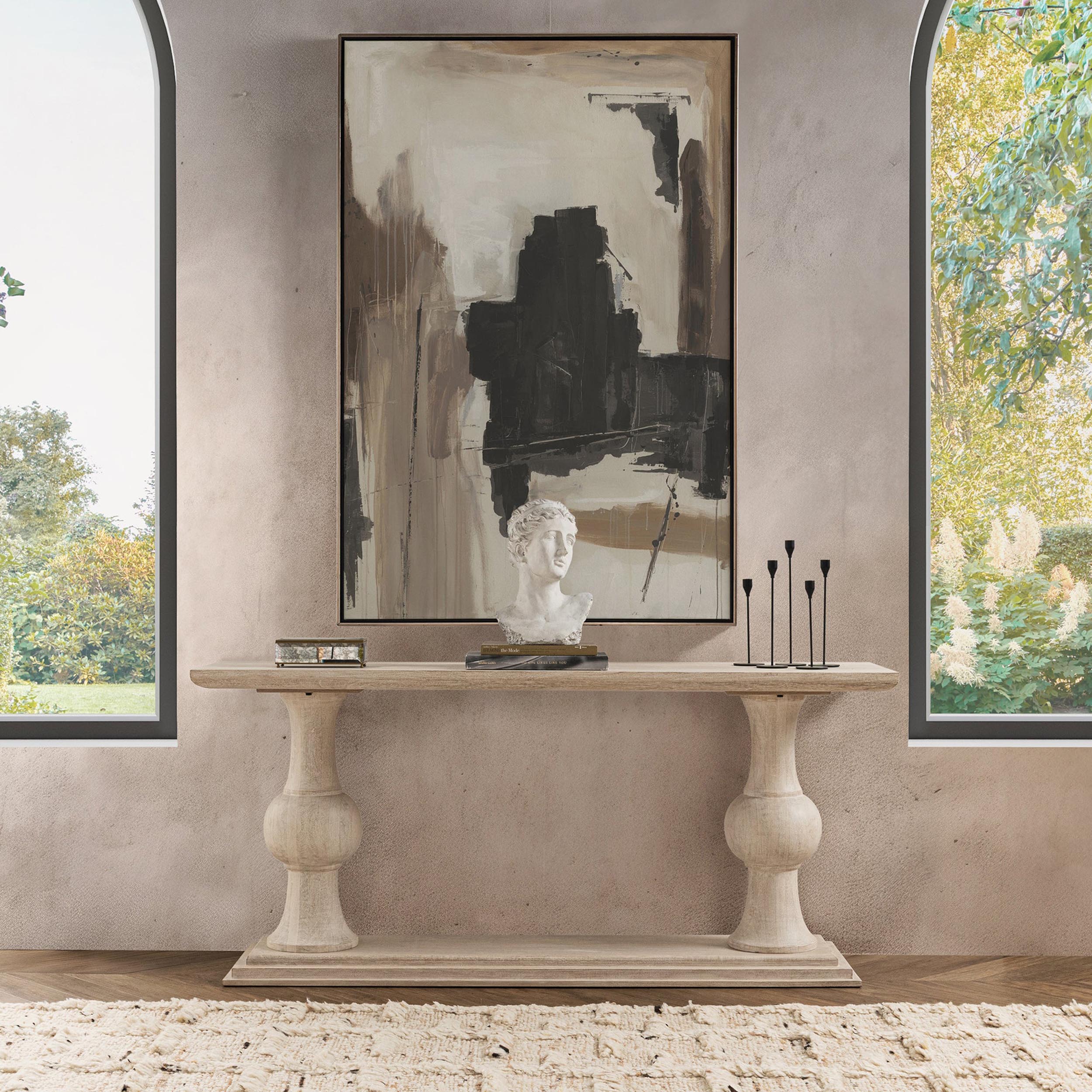 Hera Console Table, Creamwood - Image 6