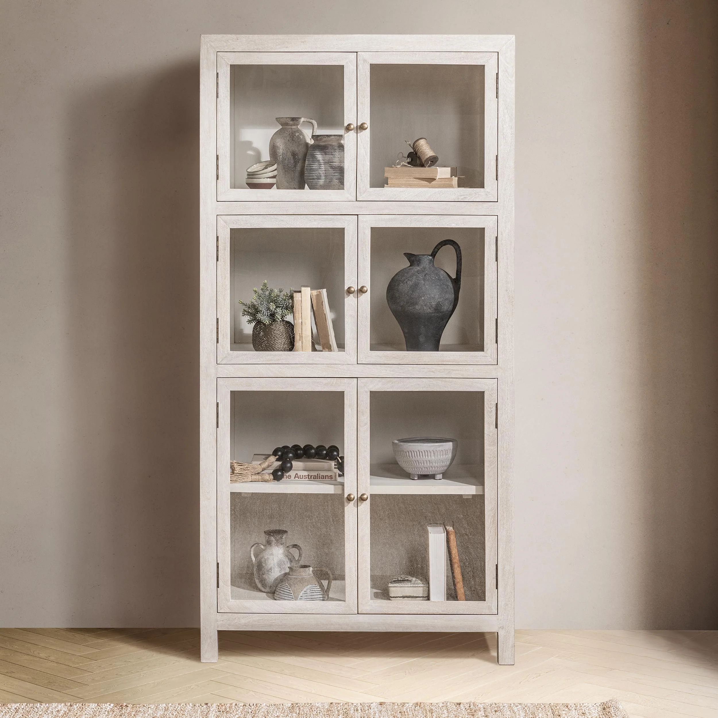 Hera Display Cabinet, Creamwood - Image 6