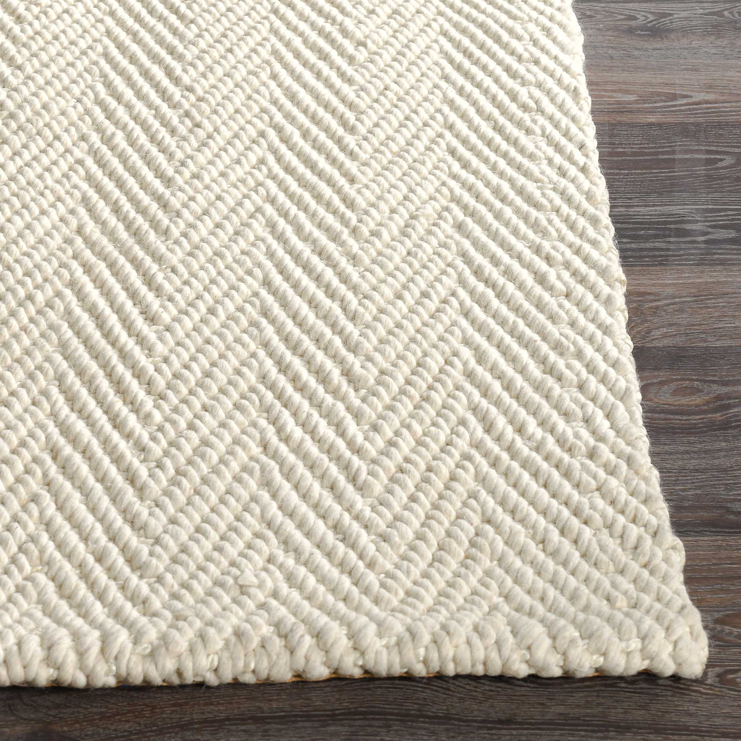 Herringbone Rug, Ivory - Image 2