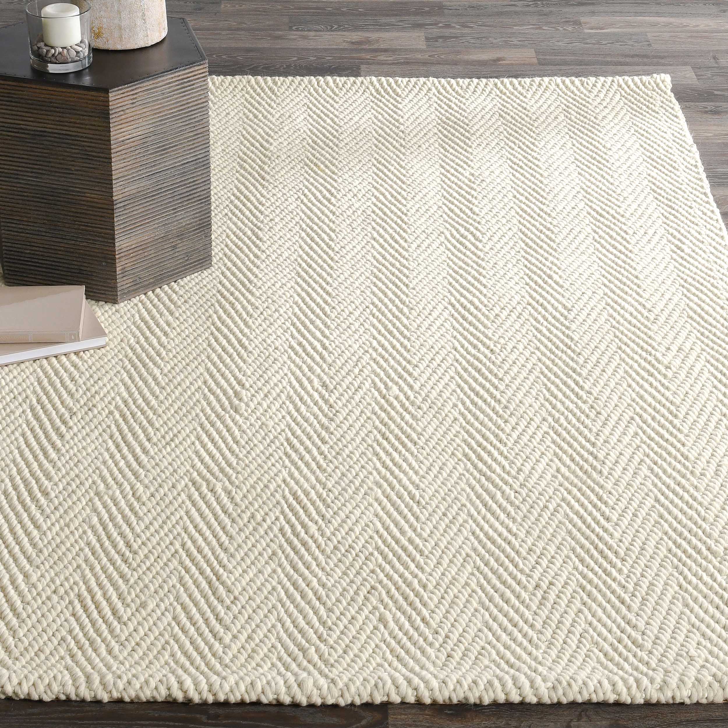 Herringbone Rug, Ivory - Image 6