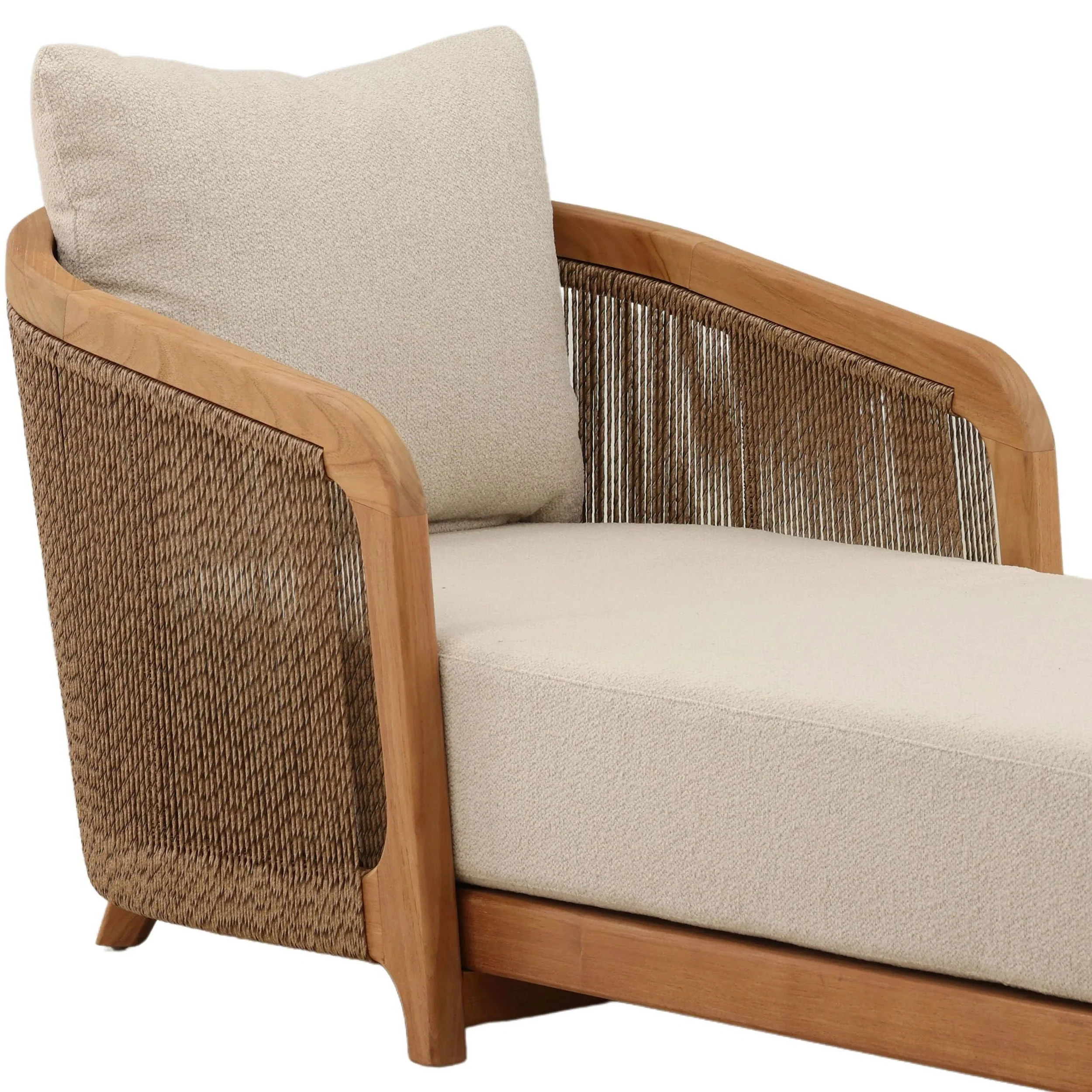 Cian Outdoor Chaise, Sand - Image 6
