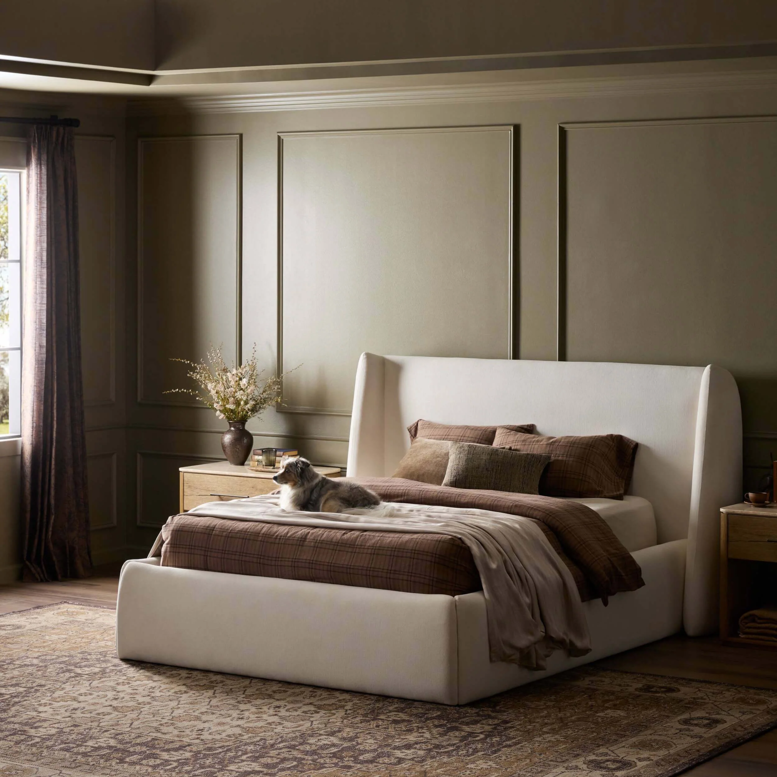 Hexley Bed, Nomad Marshmallow by Four Hands - Image 6