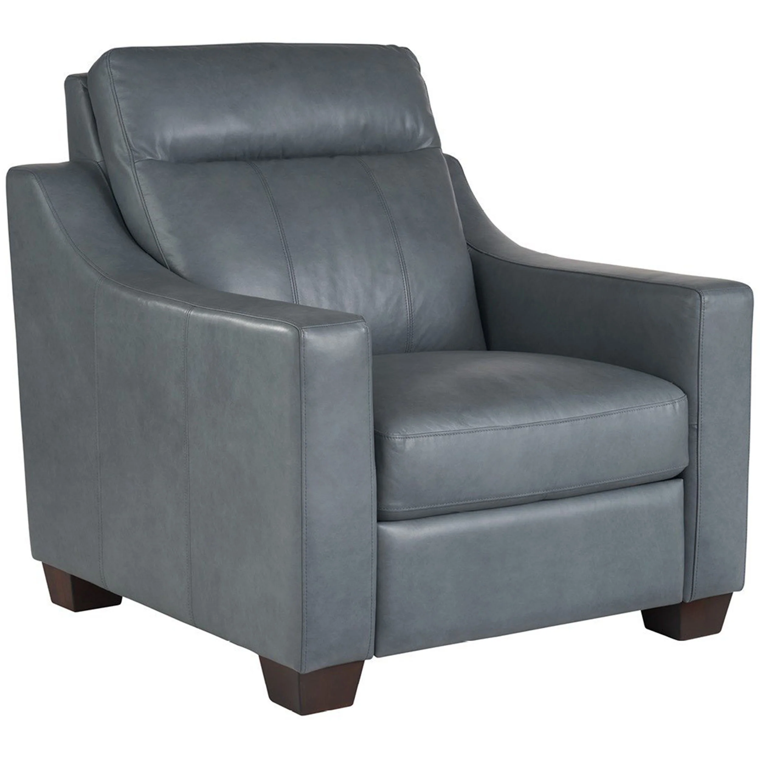 Higgins Leather Power Motion Chair, Blue Gray