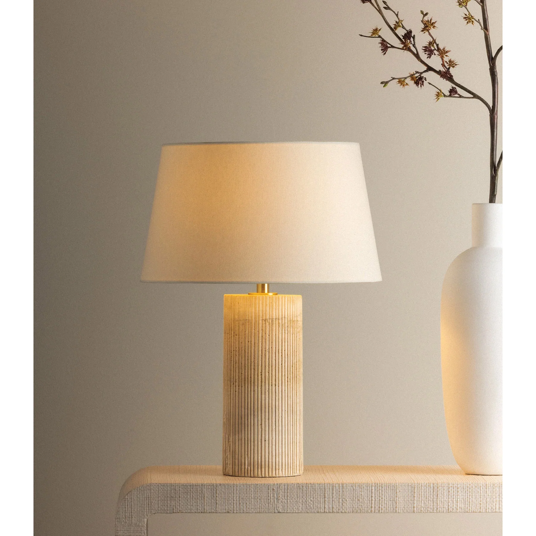 Highland Mills Table Lamp, Aged Brass - Image 5