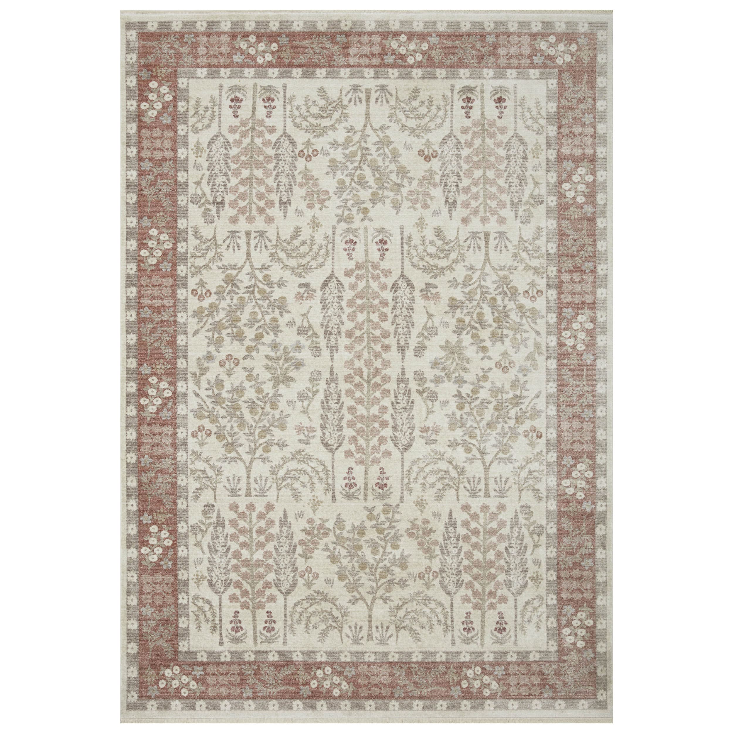 Rifle Paper Co. x Loloi Rug Holland HLD-01, Rust