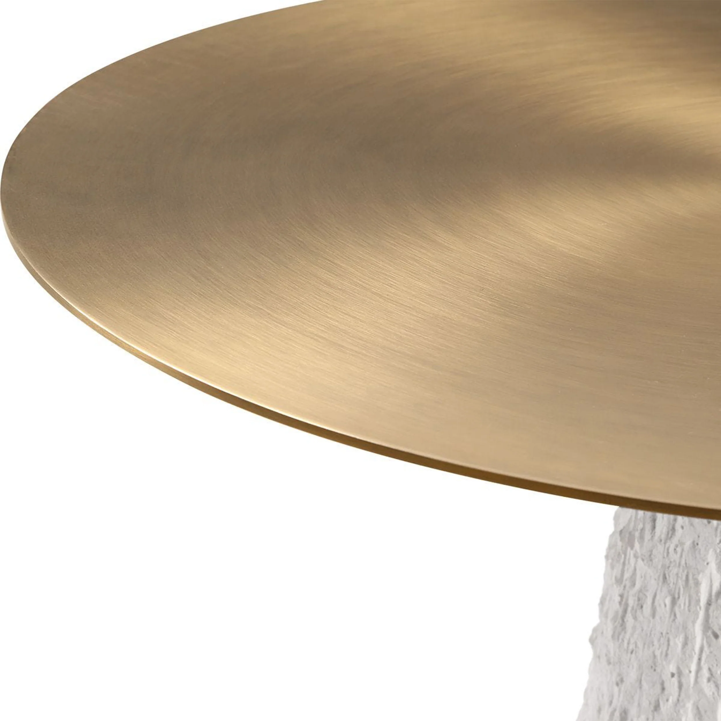 Hollen Accent Table, White/Gold - Image 3