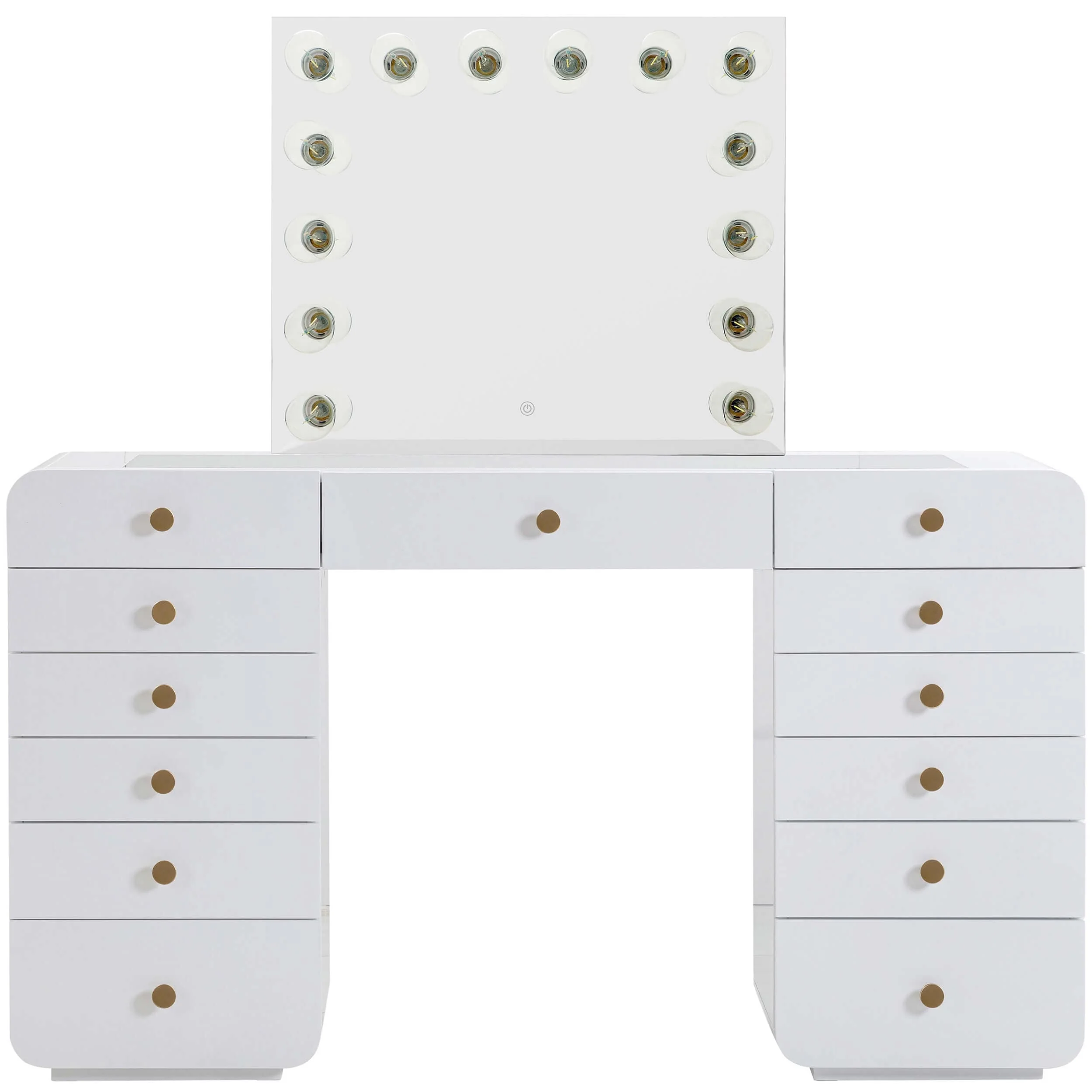 Hollywood Vanity Desk, White - Image 2