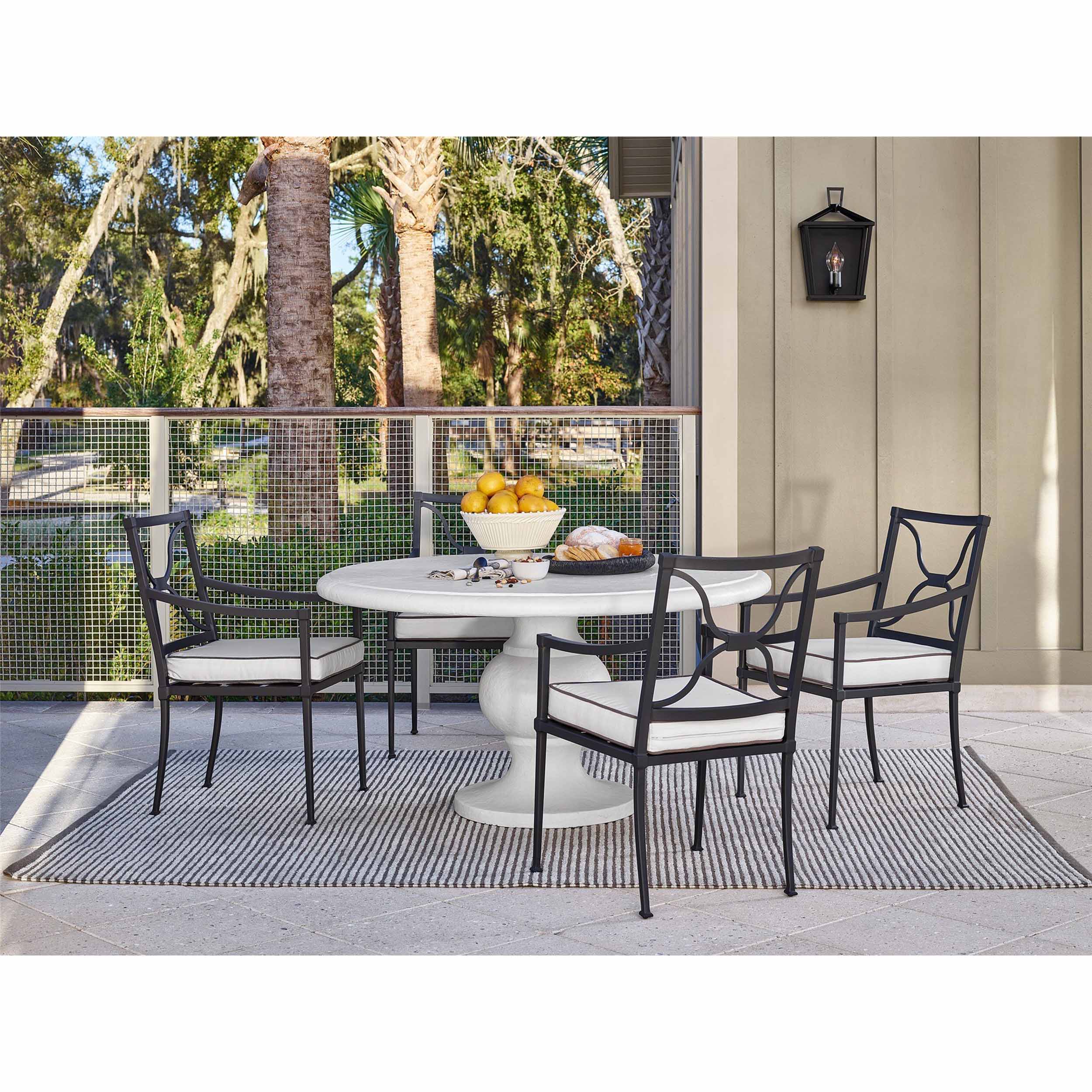 Honolua Bay Outdoor Dining Table, Abaco White - Image 3