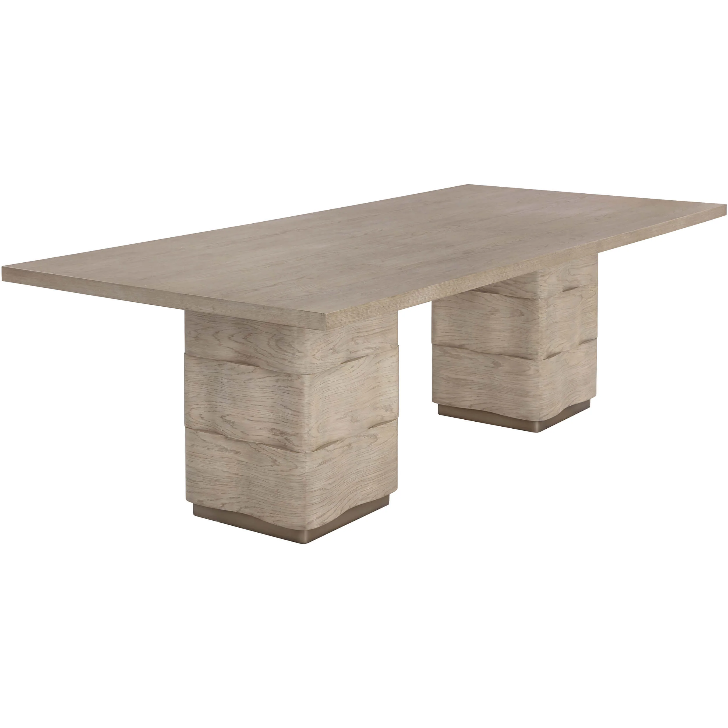 Hoyos Rectangular Dining Table, Taupe