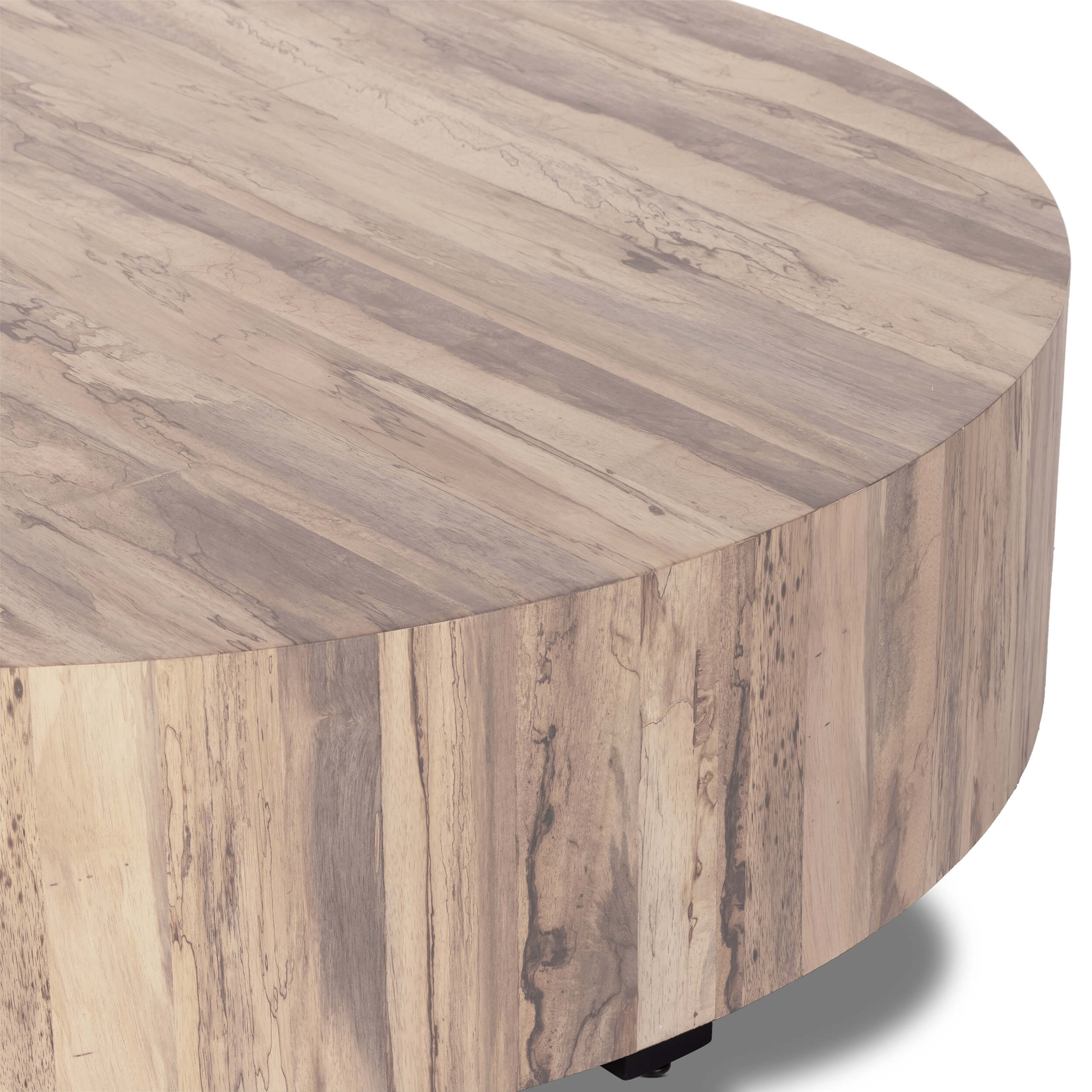 Hudson Large Round Coffee Table, Ashen Walnut by Four Hands - Image 3