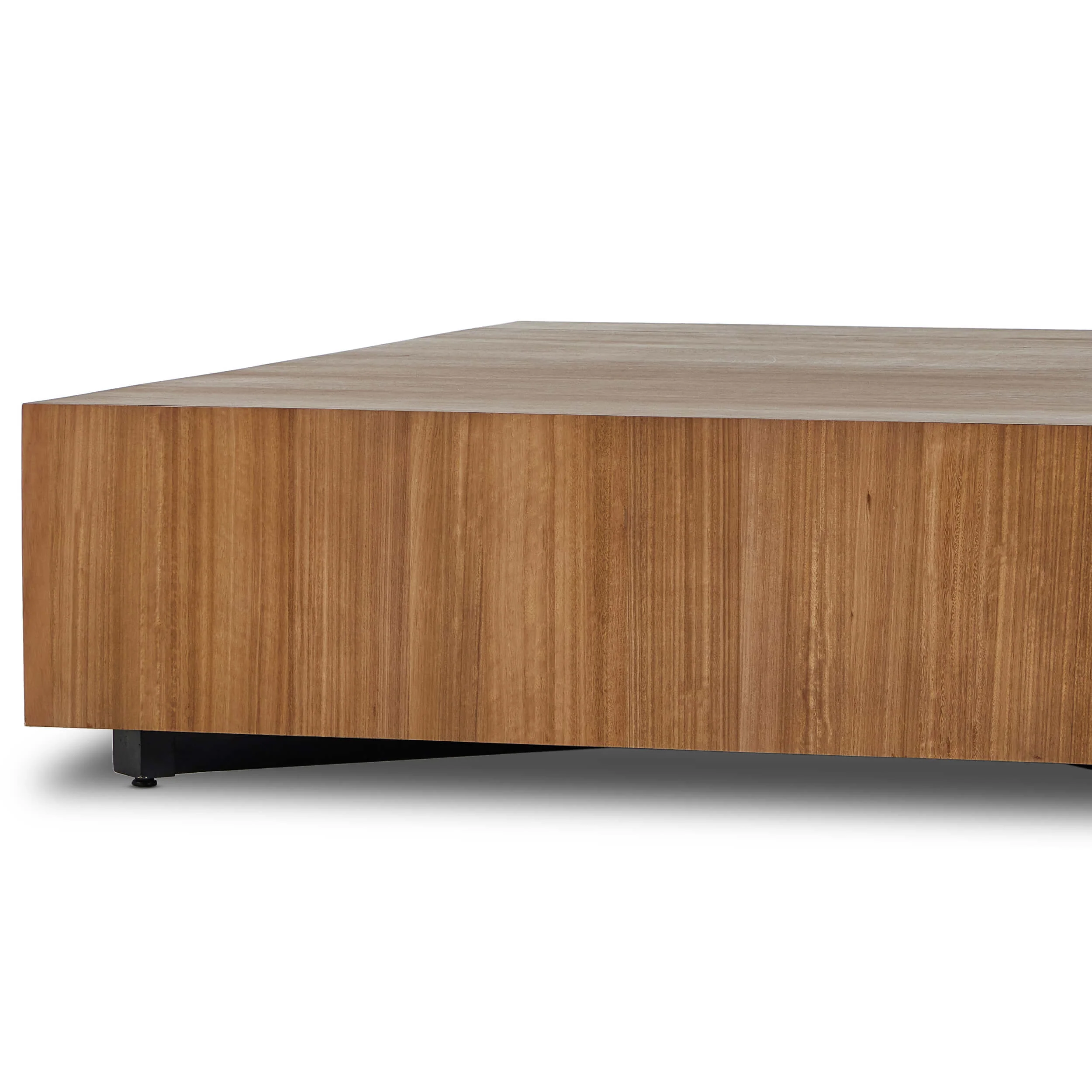Hudson Large Square Coffee Table, Natural by Four Hands - Image 3