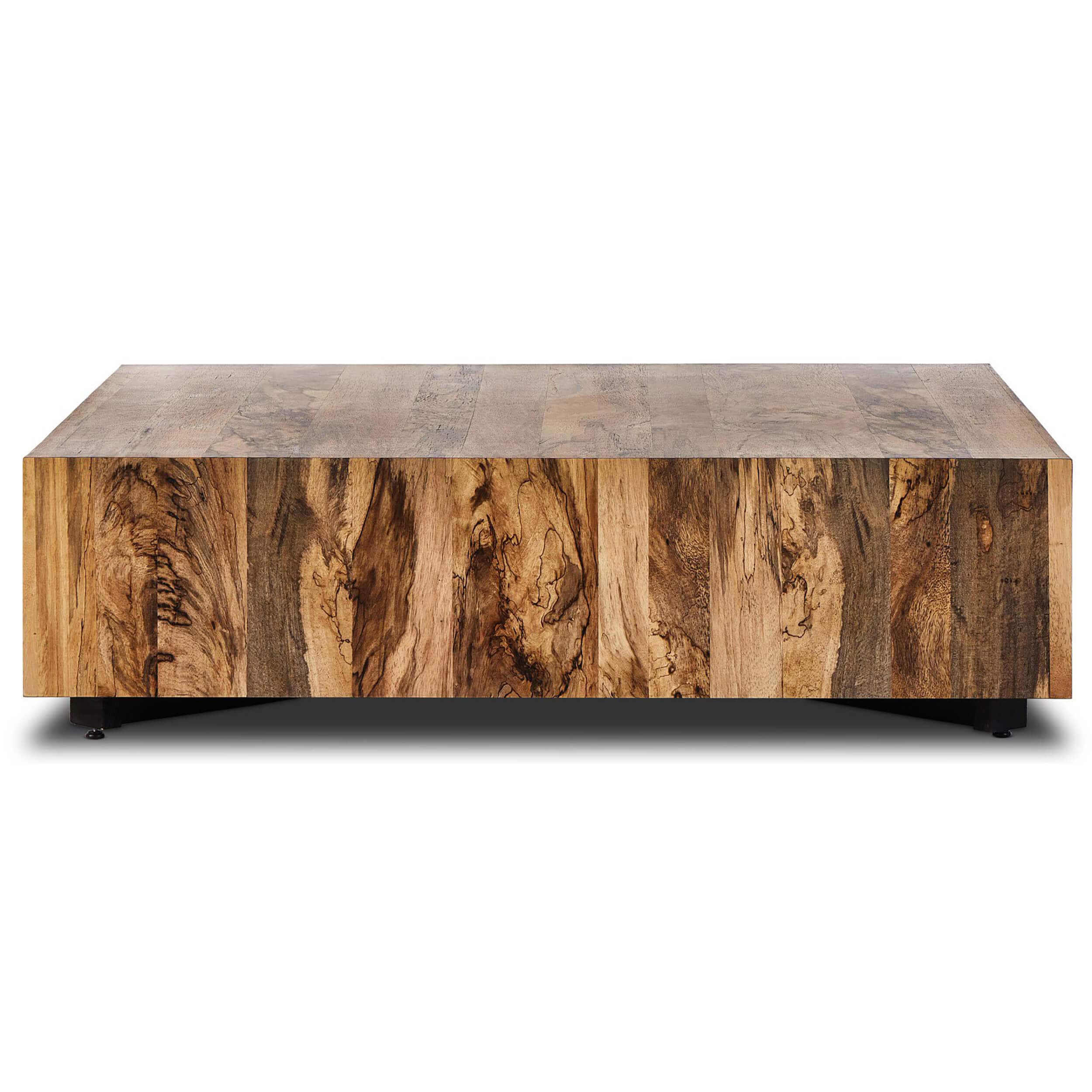 Hudson Large Square Coffee Table, Spalted Primavera by Four Hands - Image 2