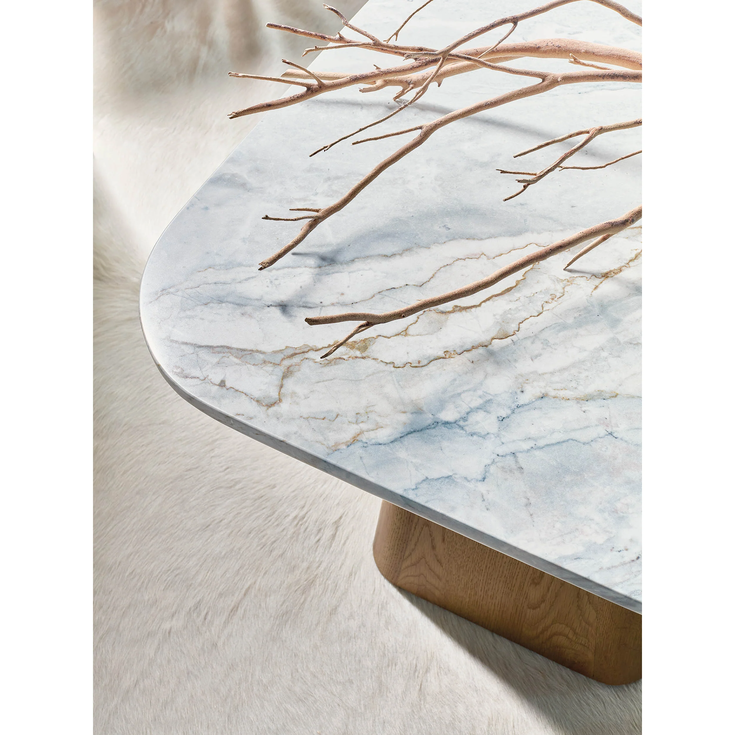 Hudson Nesting Marble Top Table, Natural - Image 6