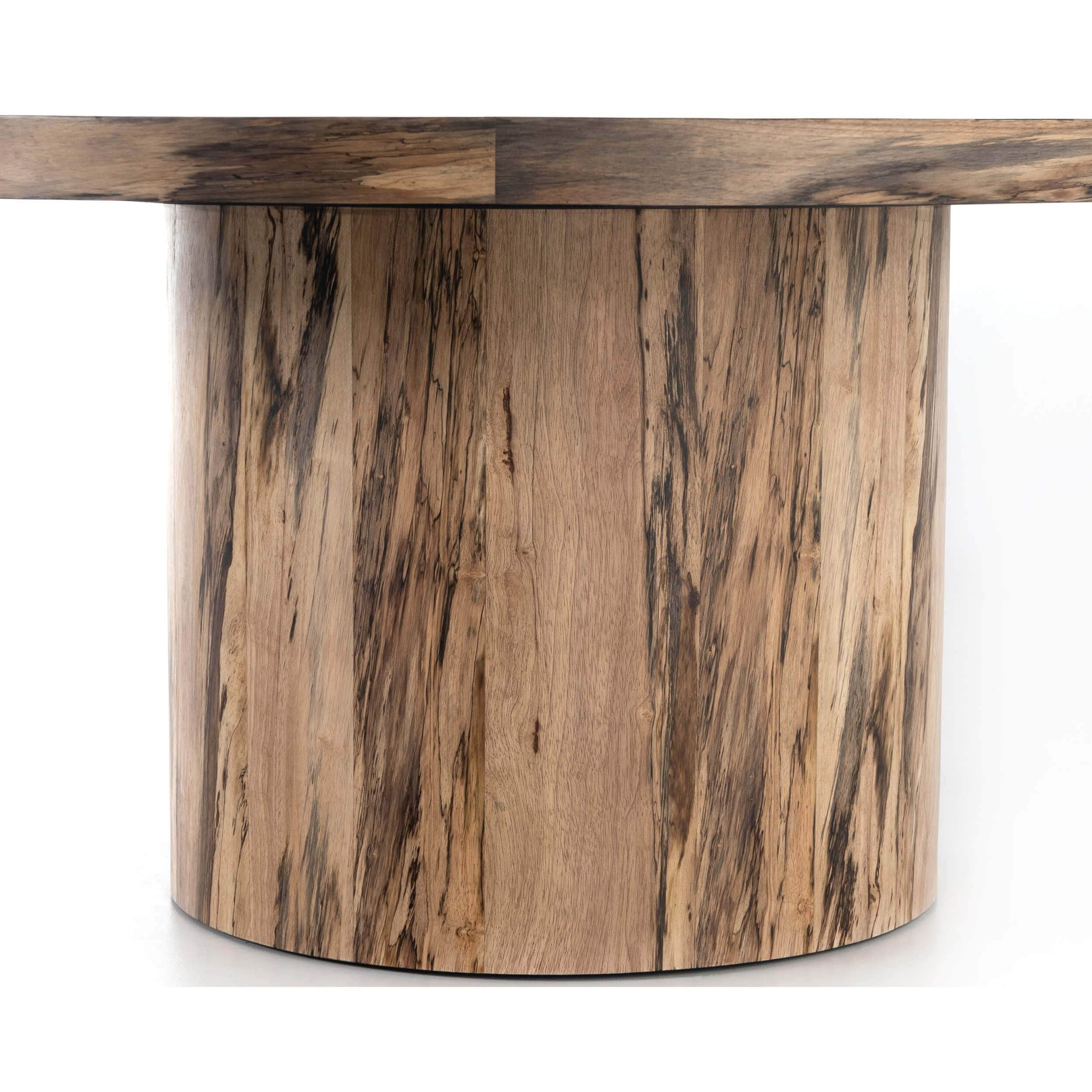 Hudson Round Dining Table, Spalted Primavera by Four Hands - Image 5