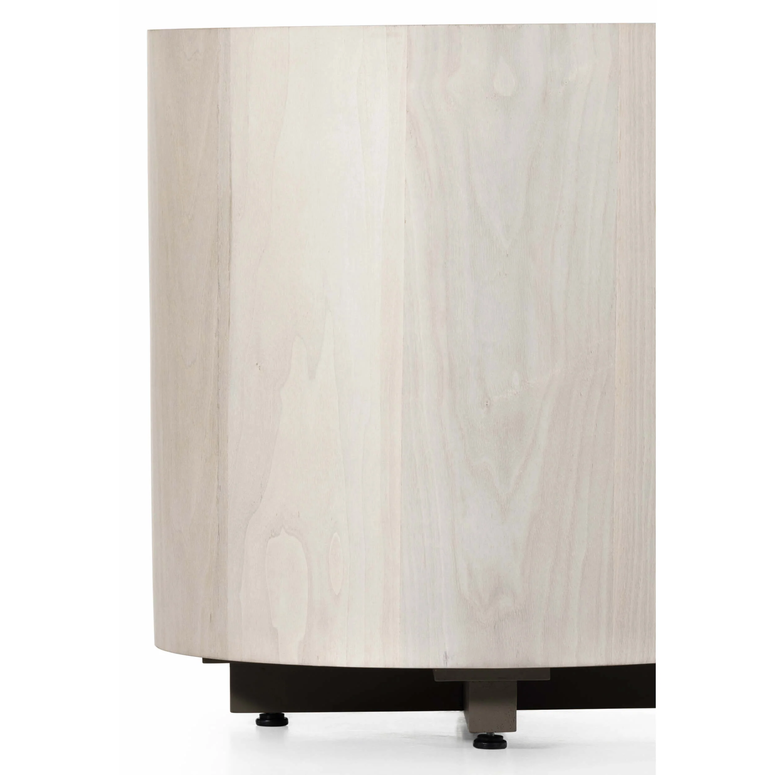 Hudson Round End Table, Ashen Walnut by Four Hands - Image 6