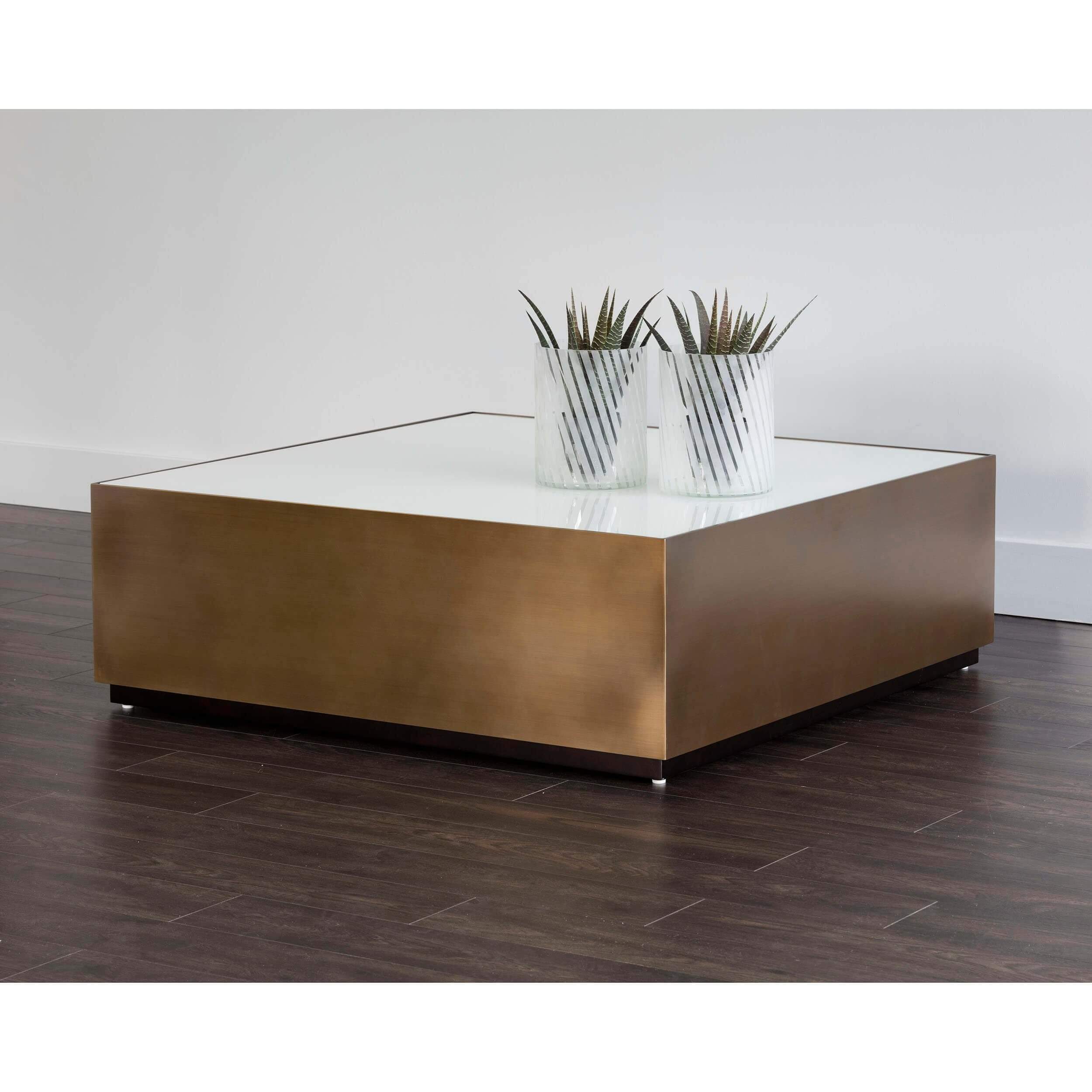 Shiloh Square Coffee Table, White - Image 4