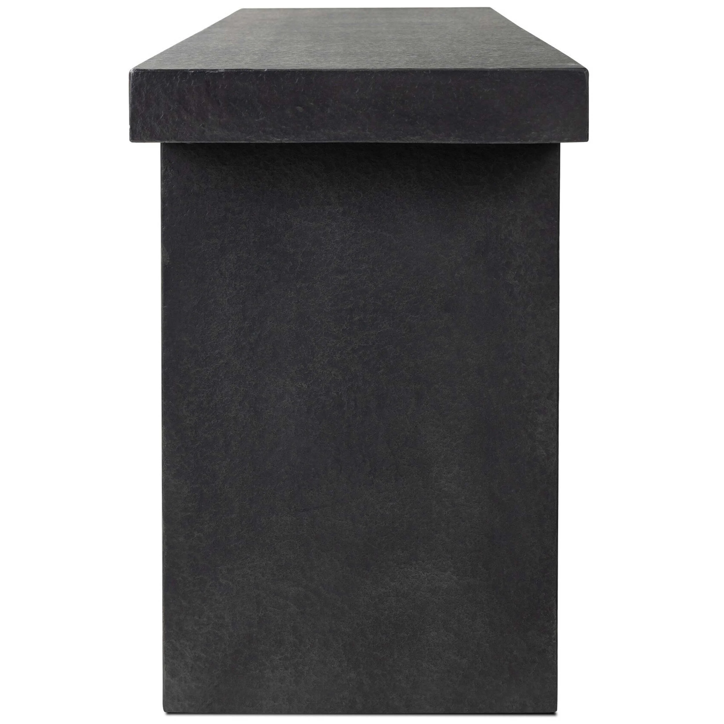 Huesca Outdoor Console Table, Distressed Graphite by Four Hands - Image 4